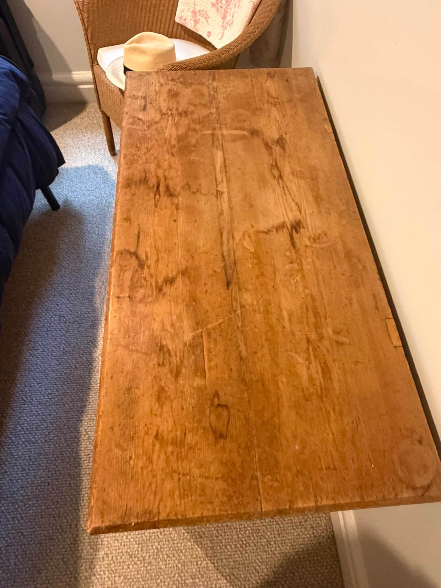 Antique Pine Chest of Drawers Light Brown Wooden Storage Unit — photo 2 of 3