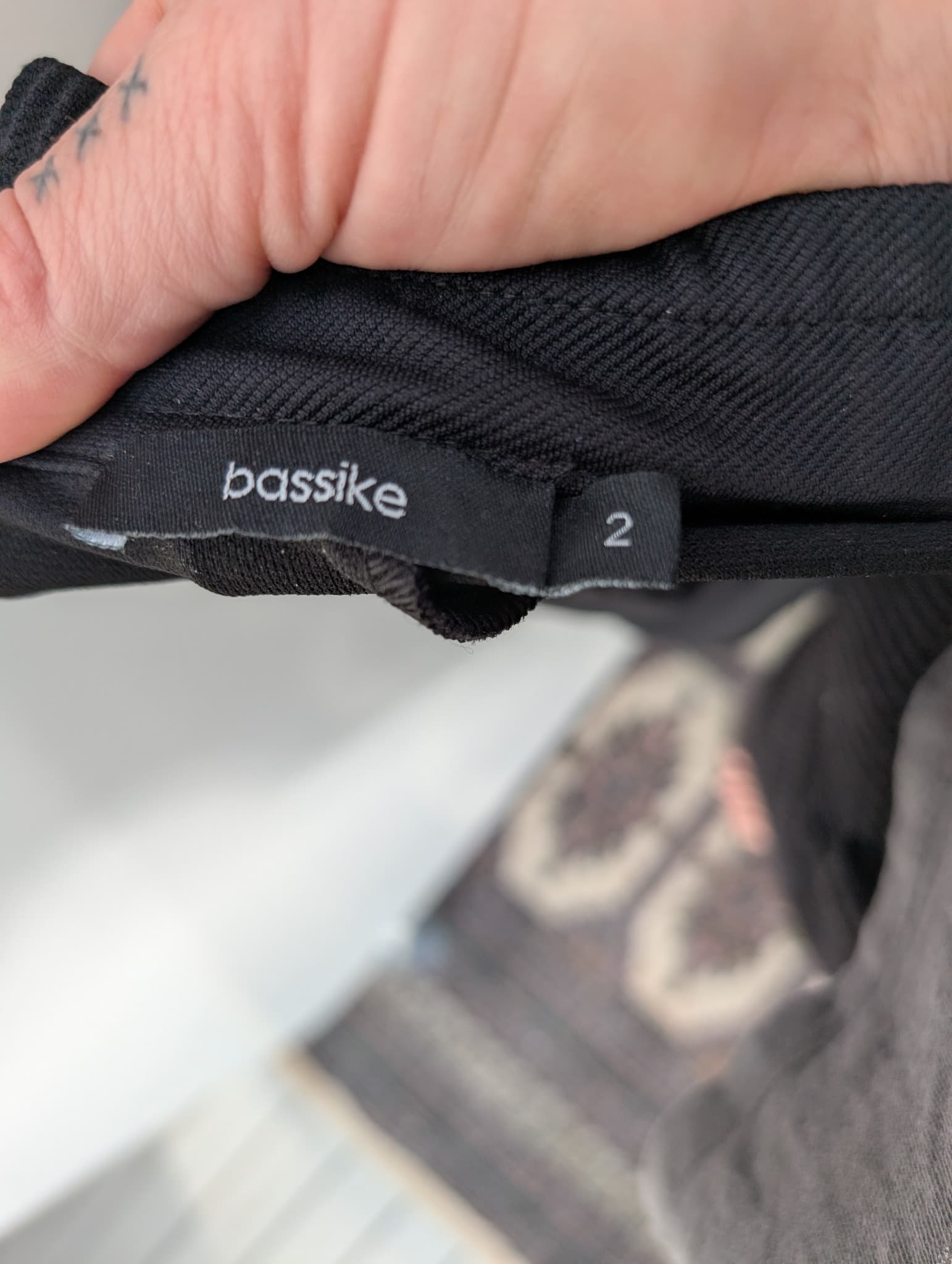 Bassike Athletic Shorts Black With Side Stripe Size 2 — photo 5 of 8