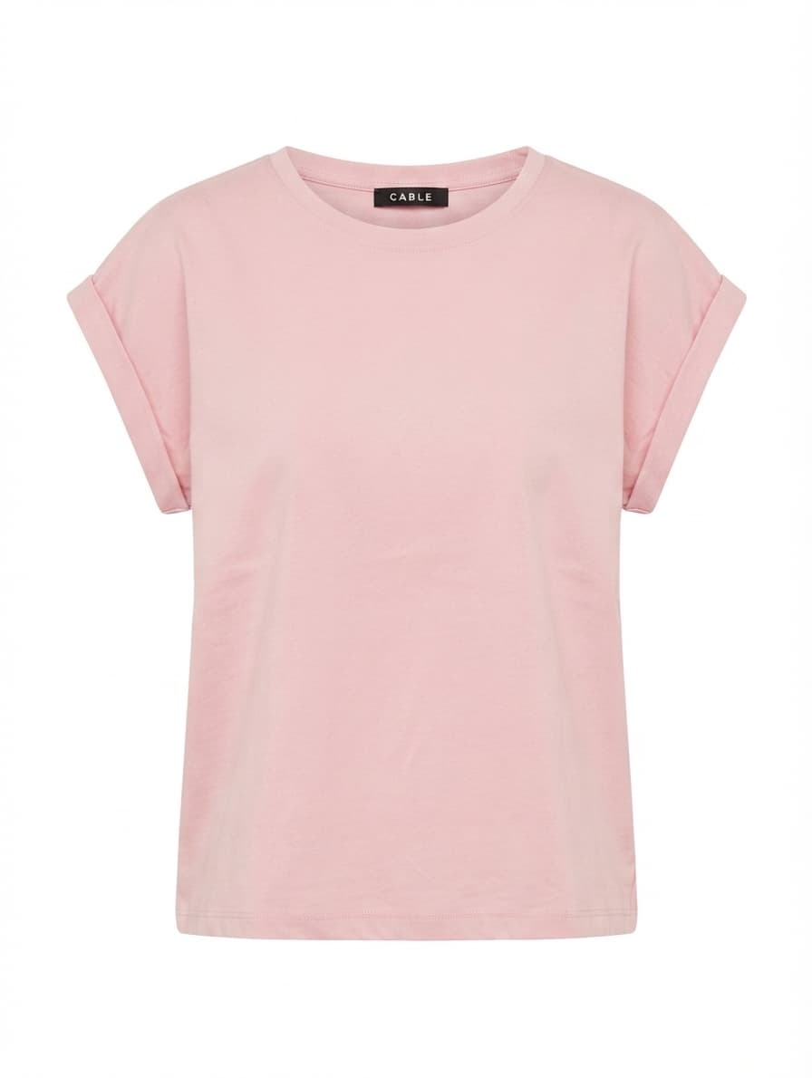 Cable Melbourne Rolled Sleeve T-Shirt Pink Size 14 — photo 1 of 5