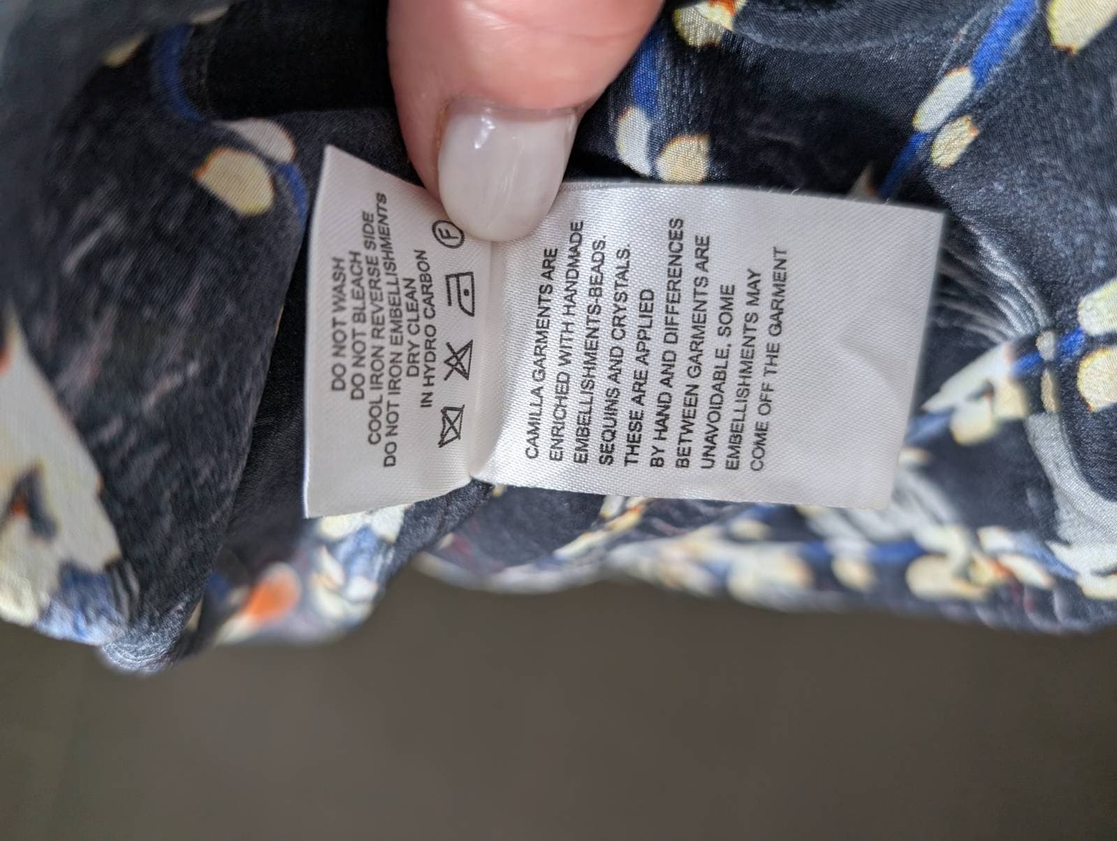 Camilla Parrot and Fruit Print Silk Maxi Dress with Crystal Embellishments — photo 6 of 10