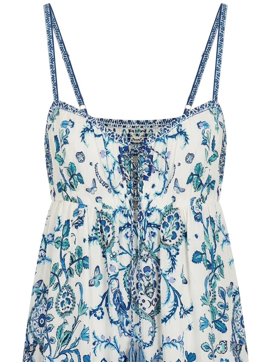 Camilla Silk Floral Paisley Midi Dress Size S — photo 1 of 6