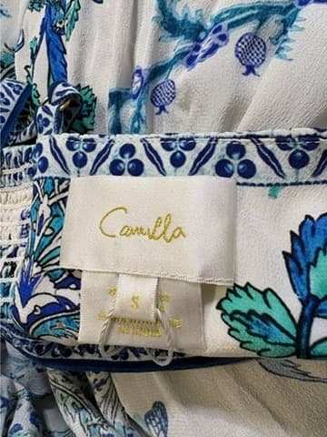 Camilla Silk Floral Paisley Midi Dress Size S — photo 3 of 6