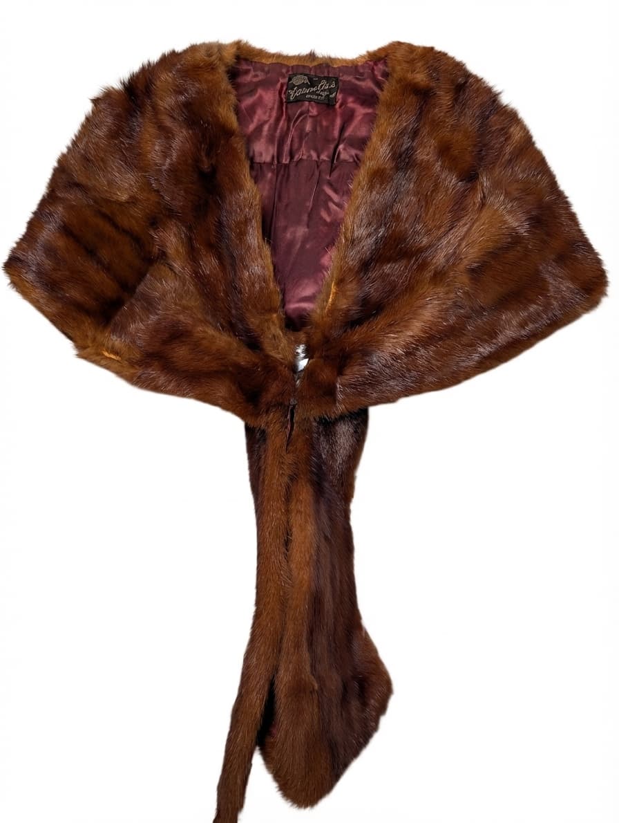Cornelius Sydney Vintage Mink Fur Stole Brown — photo 1 of 6