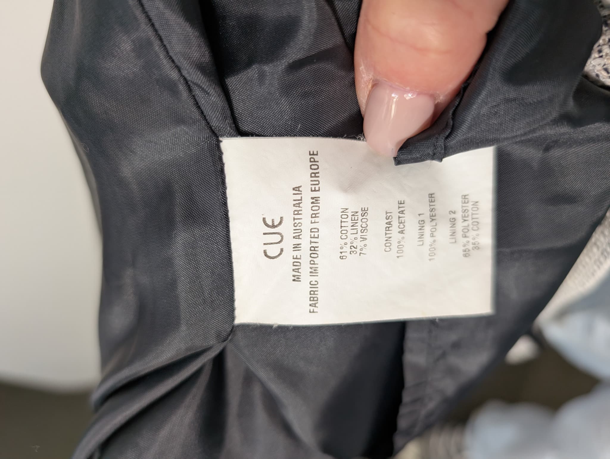 Cue Sleeveless Textured Fit and Flare Dress Grey Women's AU 12 — photo 7 of 8