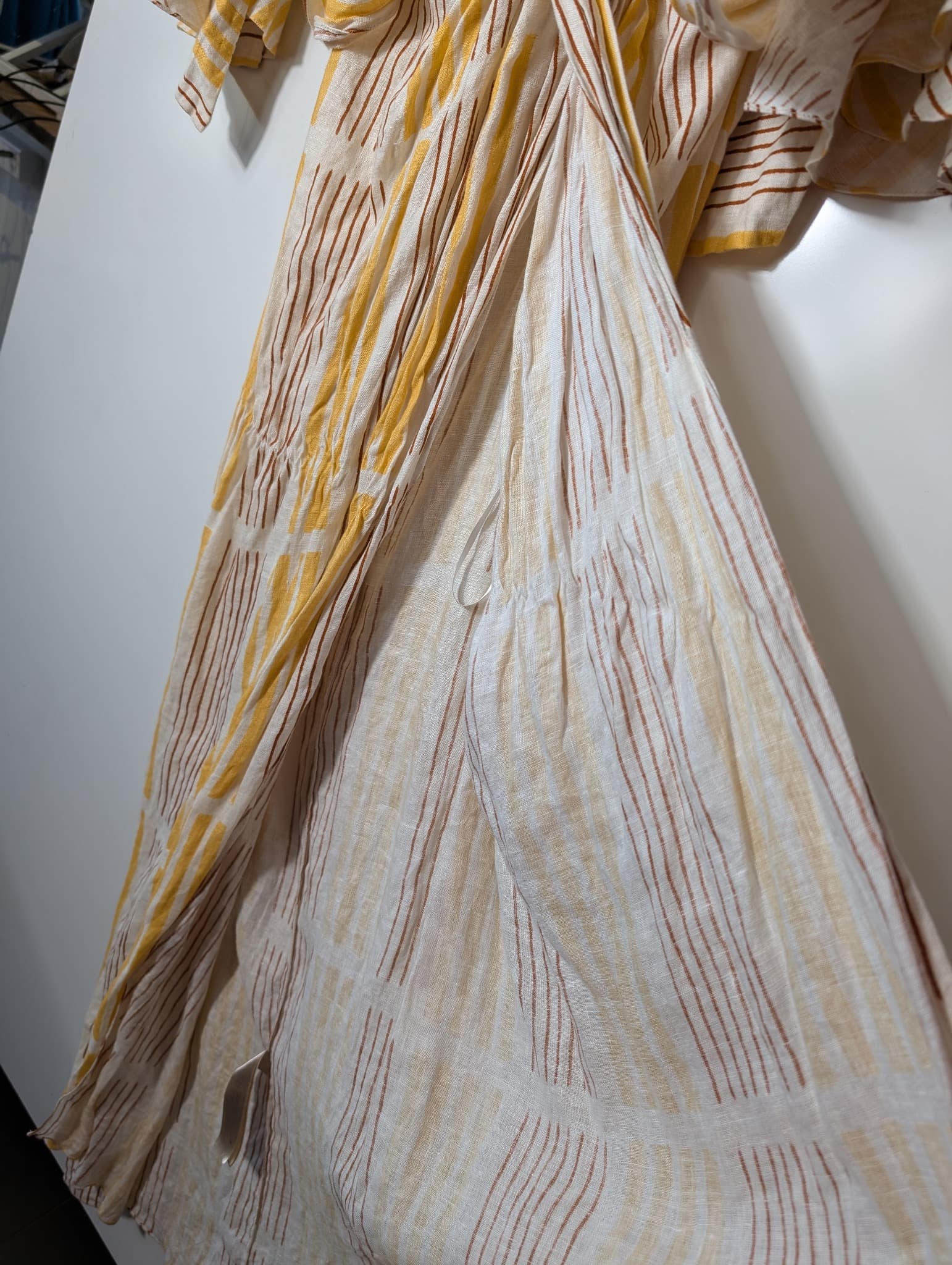 Johanna Ortiz Striped Linen Blend Maxi Dress Size S — photo 4 of 10