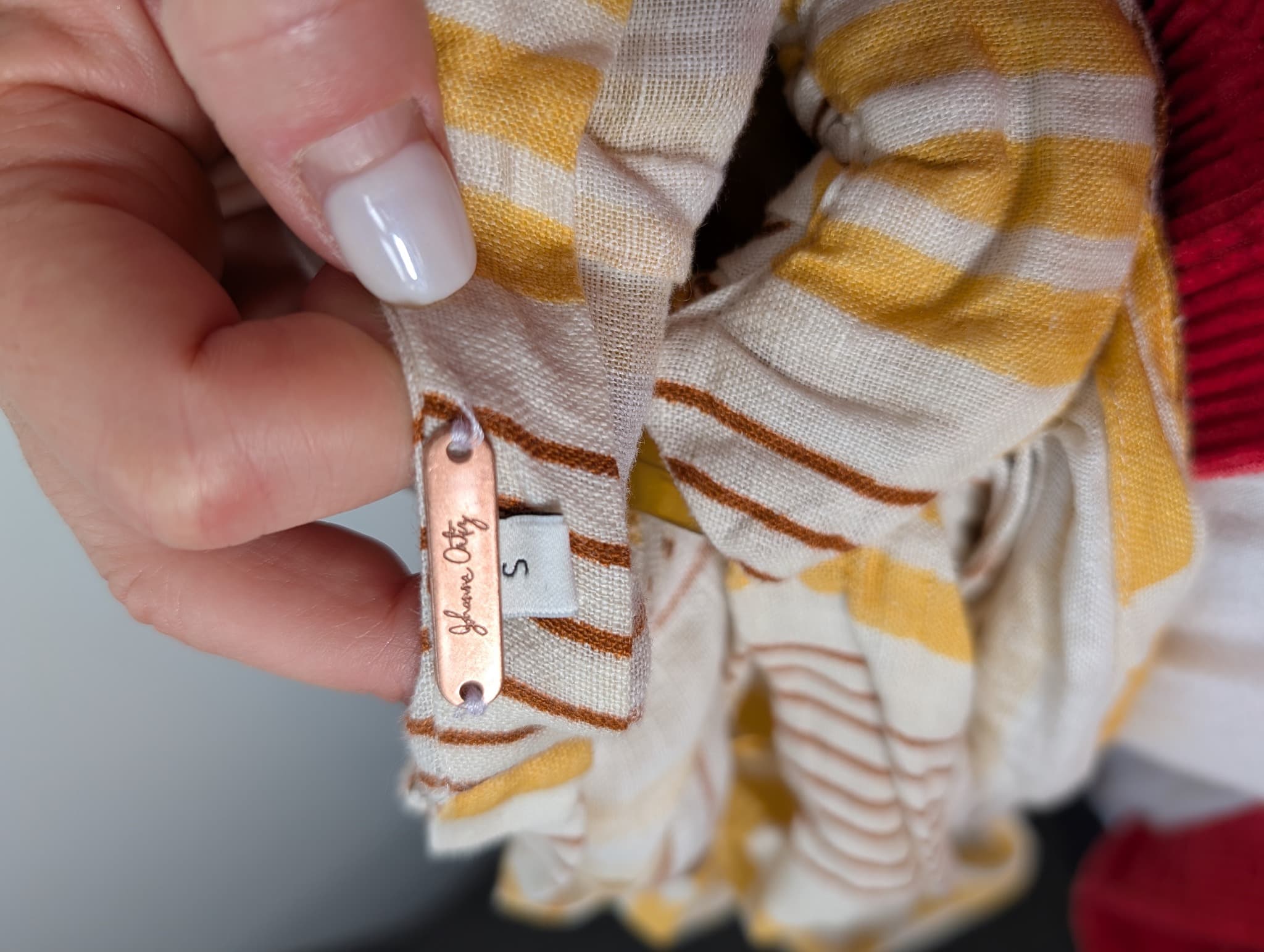 Johanna Ortiz Striped Linen Blend Maxi Dress Size S — photo 7 of 10