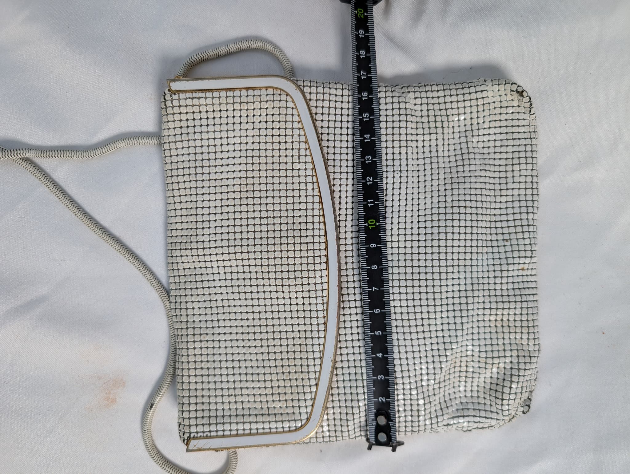 Oroton Vintage Metal Mesh Evening Bag Silver — photo 17 of 17