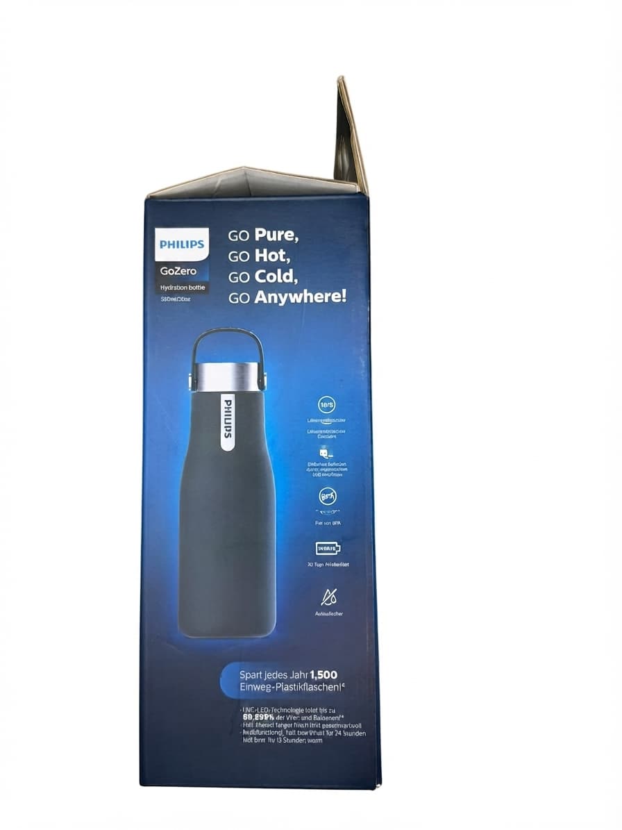 Philips GoZero Smart UV-C Water Bottle 590ml Black — photo 1 of 6