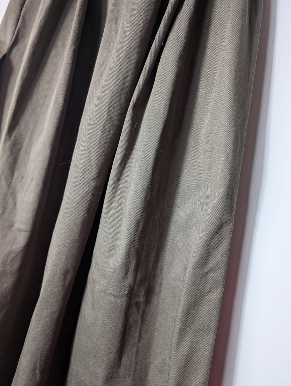 Piece of White Elastic Waist Maxi Skirt Olive Green One Size — photo 2 of 4