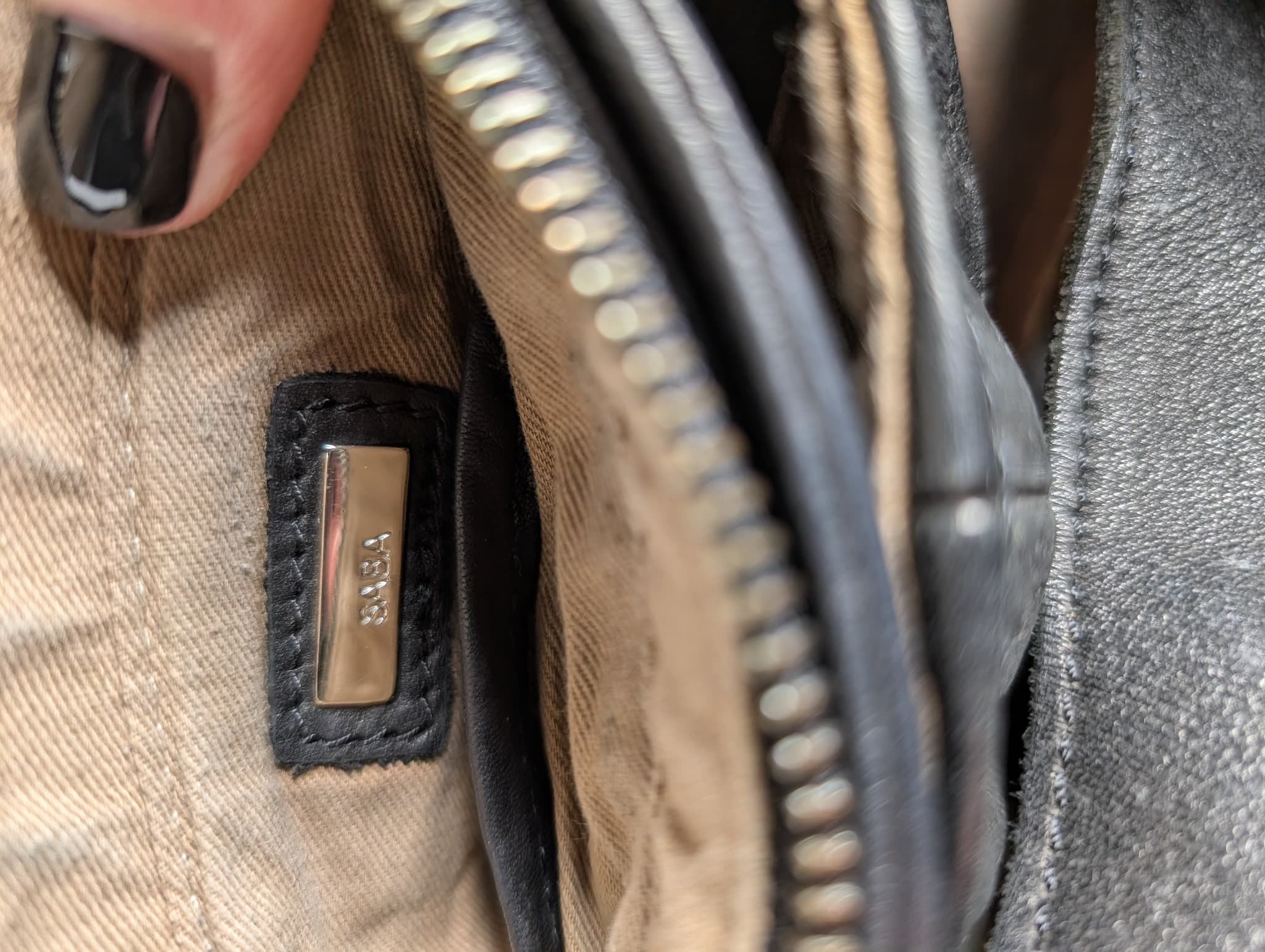 Saba Leather Crossbody Bag Black — photo 6 of 9