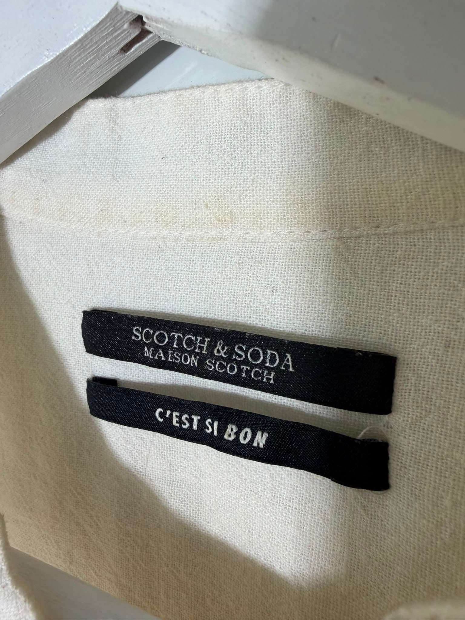 Scotch & Soda Maison Scotch Embroidered Sleeve Blouse Cream — photo 5 of 5