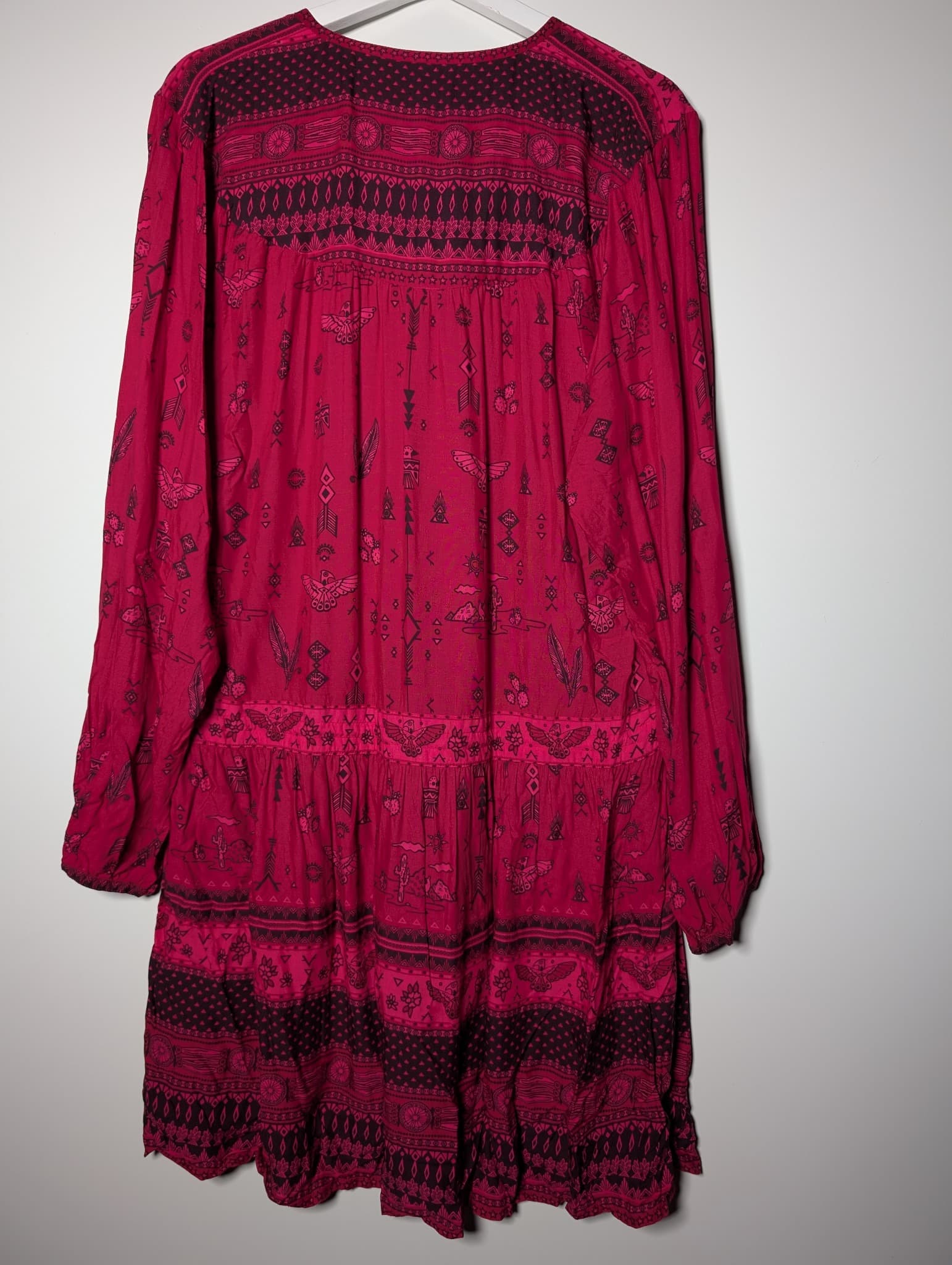 SPELL Desert Wanderer Tunic Dress Red XL — photo 5 of 8