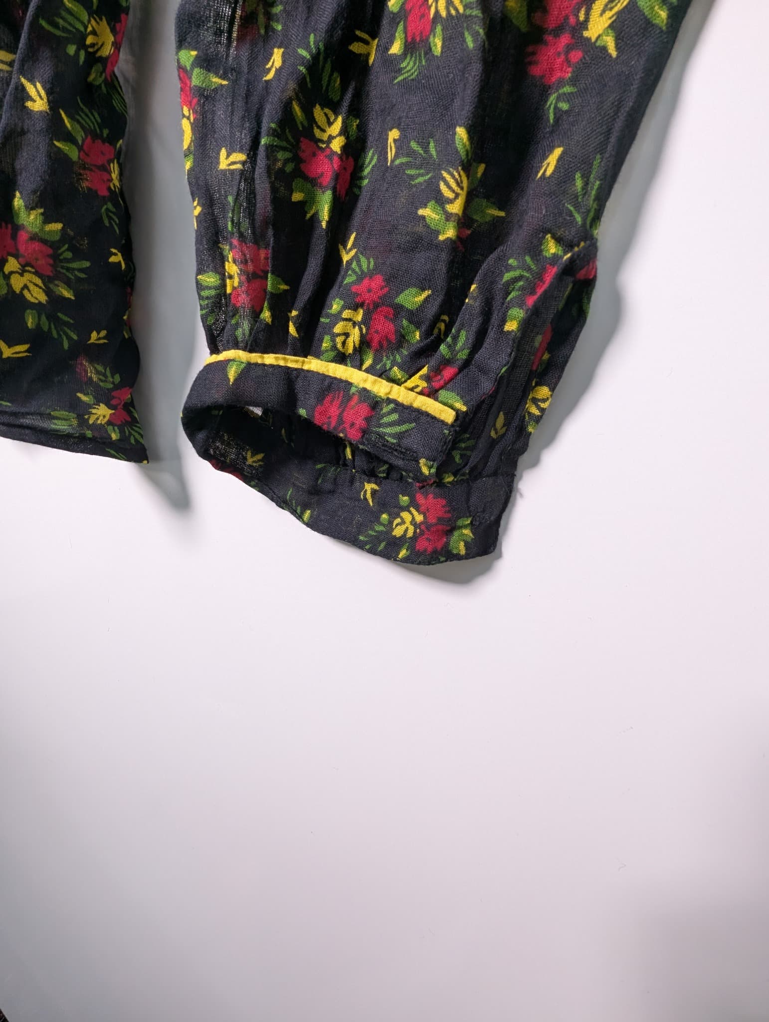 Swildens Floral Print Button-Down Blouse Black Size 38 — photo 3 of 8