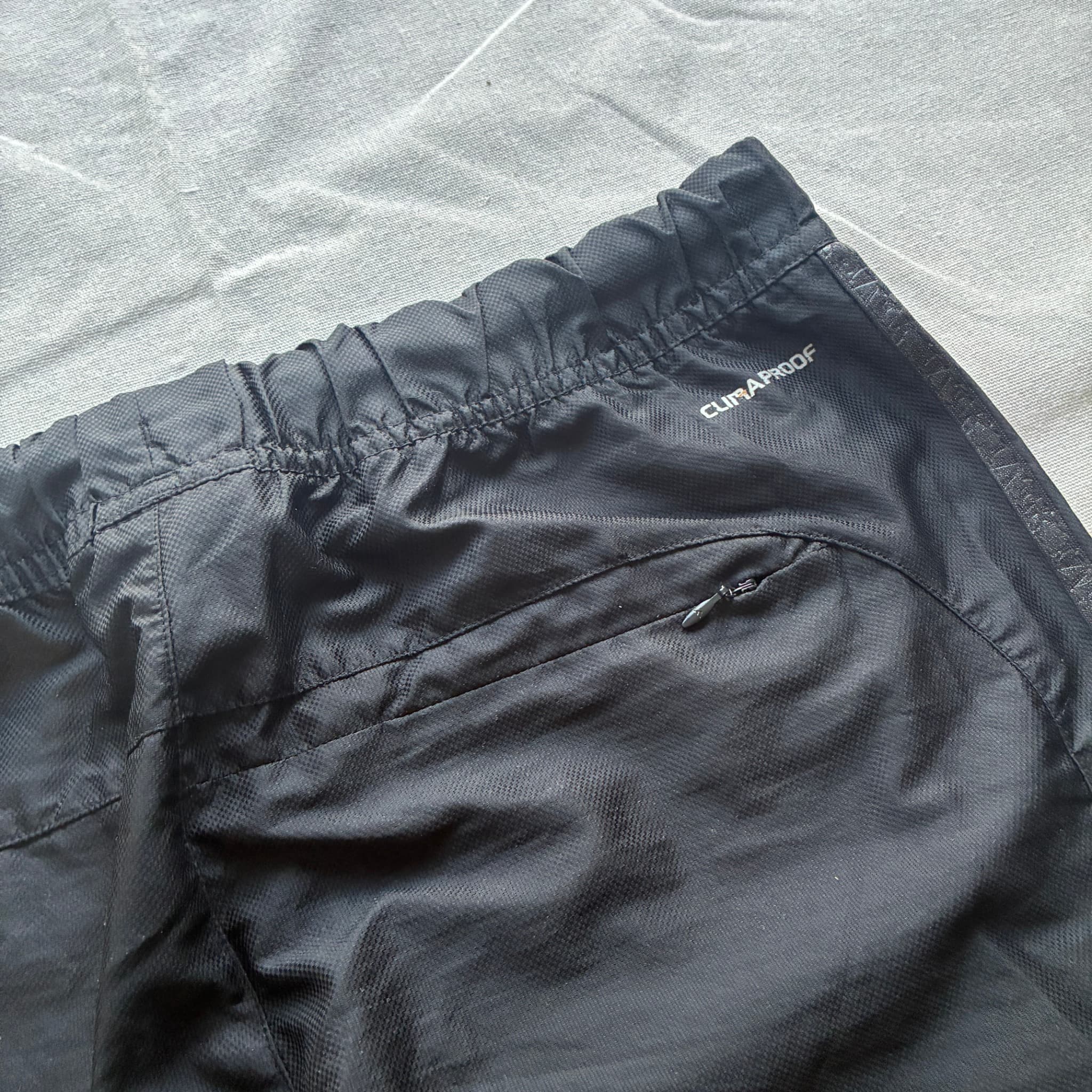 Adidas Vintage Nylon Three-Quarter Length Athletic Shorts Black XL — photo 6 of 7