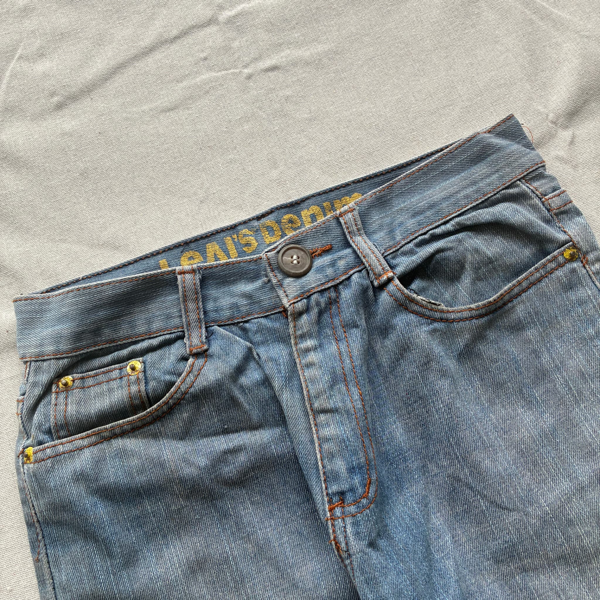 Denim Jean Shorts Blue Baggy Vintage 2000s Release Size 66 — photo 3 of 6