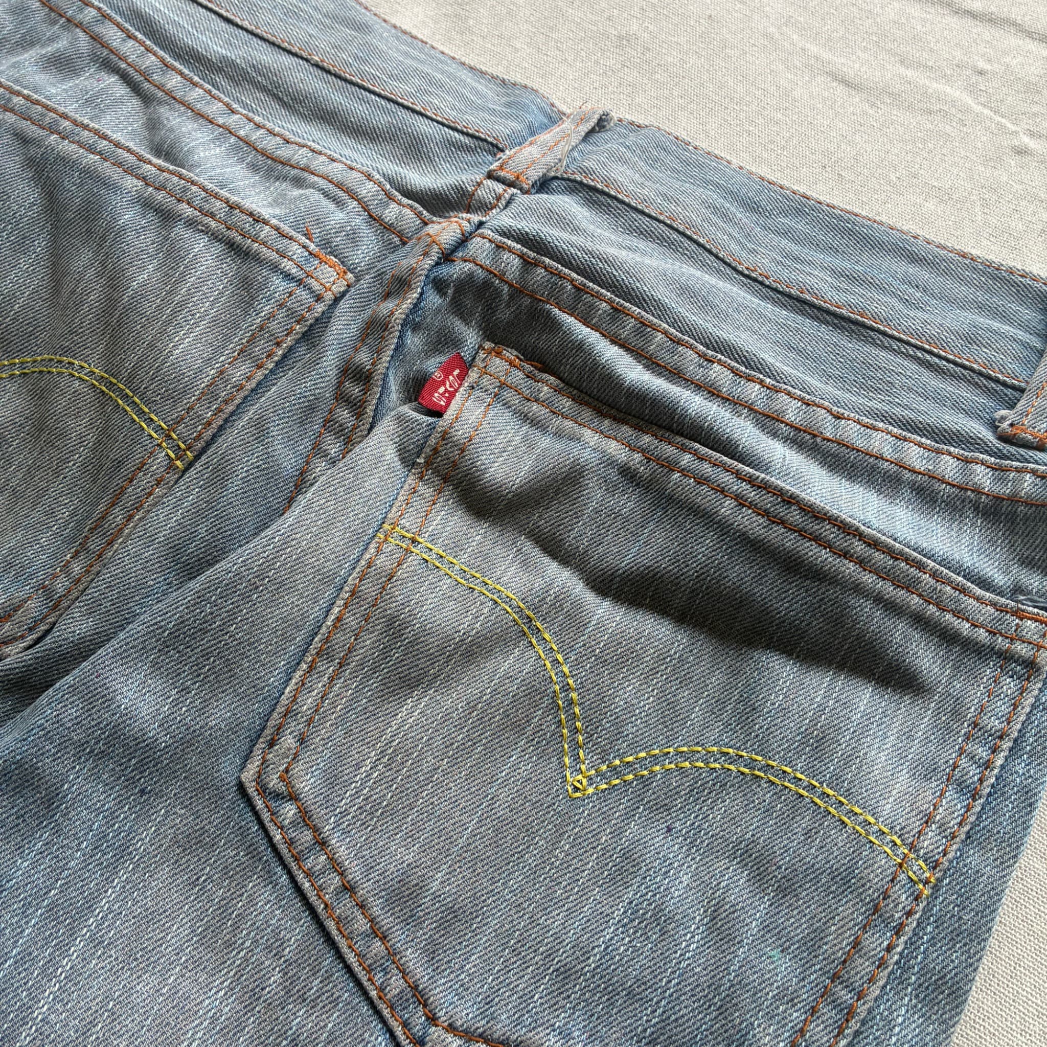 Denim Jean Shorts Blue Baggy Vintage 2000s Release Size 66 — photo 5 of 6