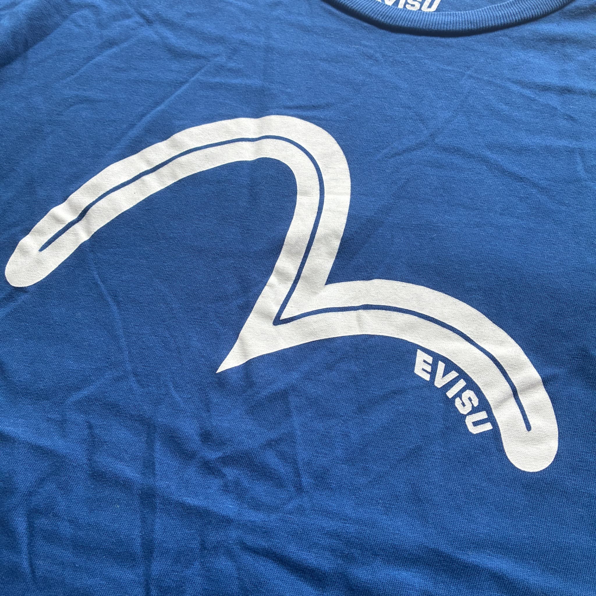 Evisu Seagull Logo T-Shirt Blue Graphic Tee Size 105 — photo 3 of 7