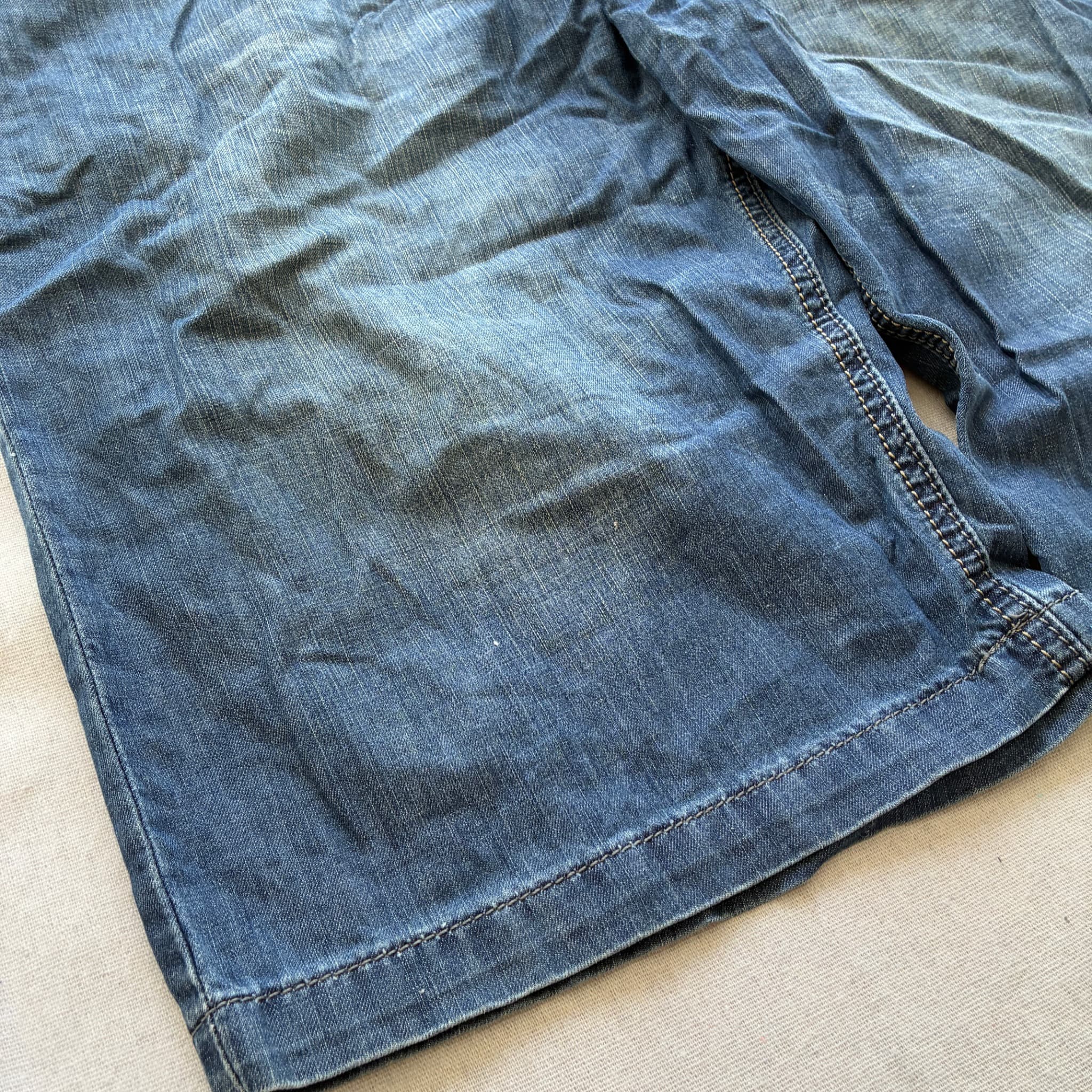 Lee Denim Shorts Blue Baggy Vintage 2000s Release Size 100 — photo 2 of 6