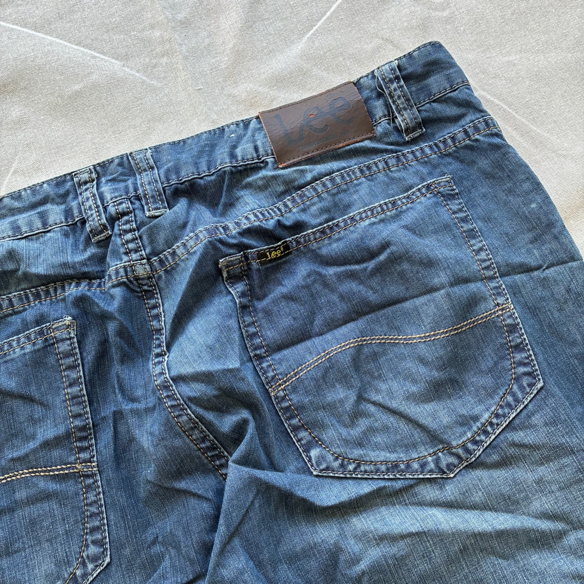 Lee Denim Shorts Blue Baggy Vintage 2000s Release Size 100 — photo 5 of 6