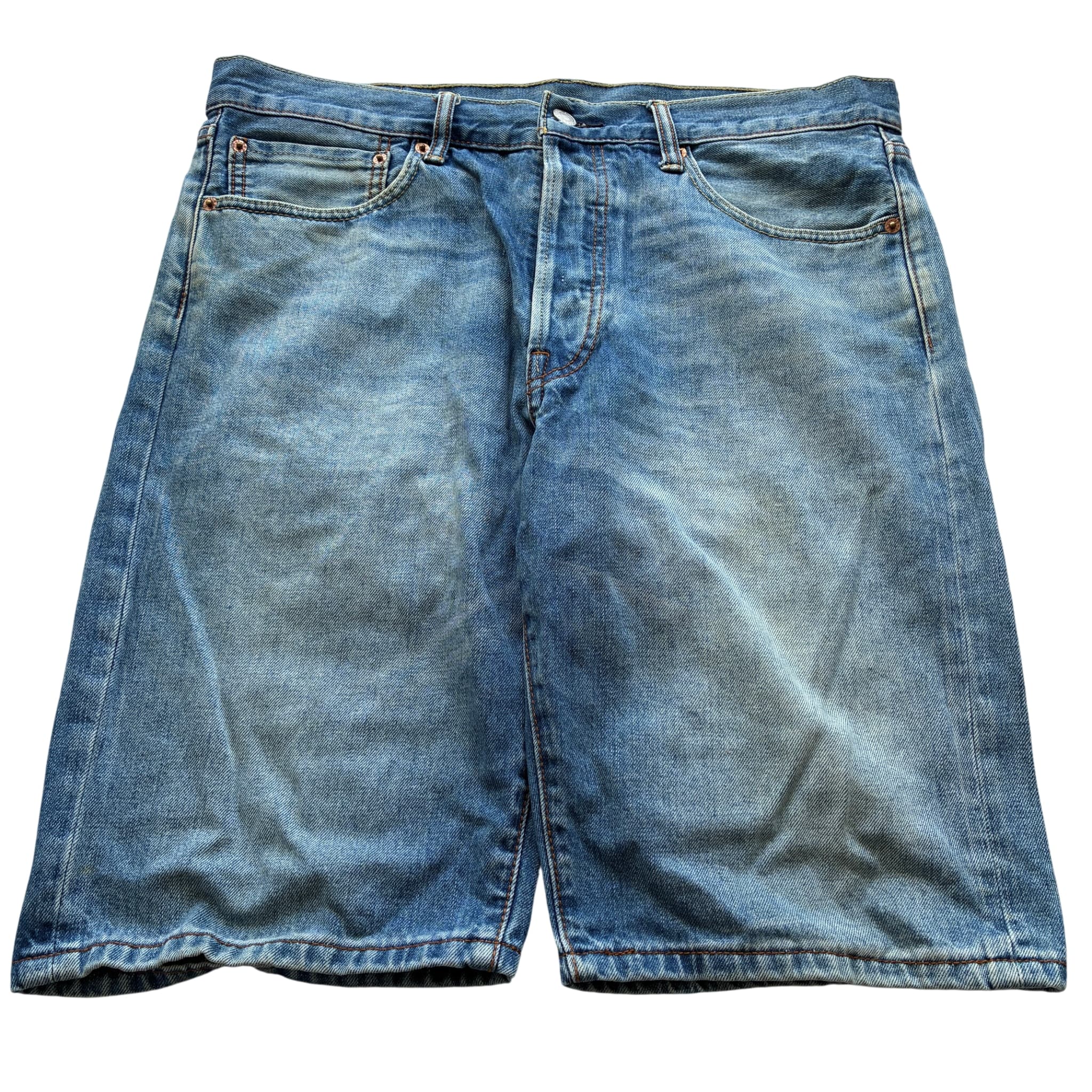 Levi Strauss & Co. 501 Original Fit Denim Shorts Blue Baggy Vintage 2000s Release 34 — photo 1 of 6