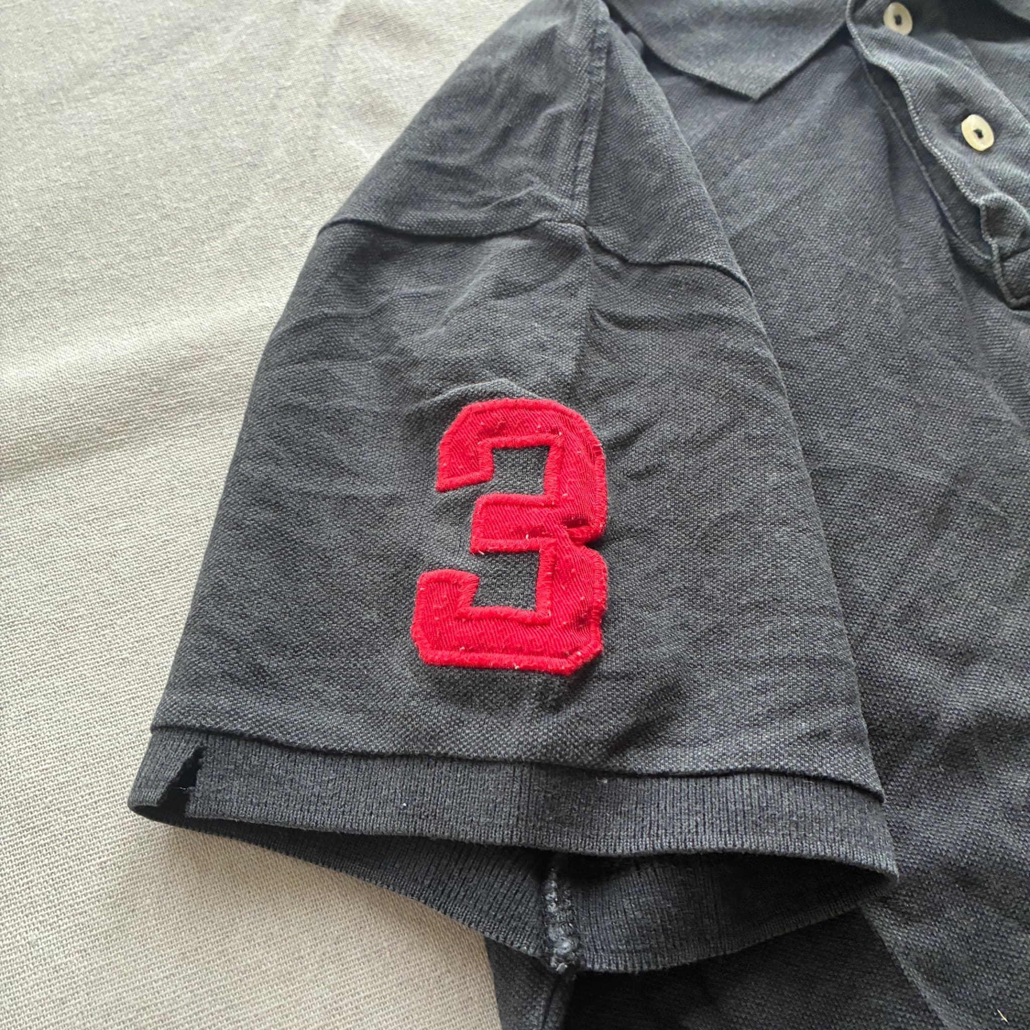 Polo Ralph Lauren Custom Fit Big Pony Polo Shirt Black Men's Size L — photo 2 of 7
