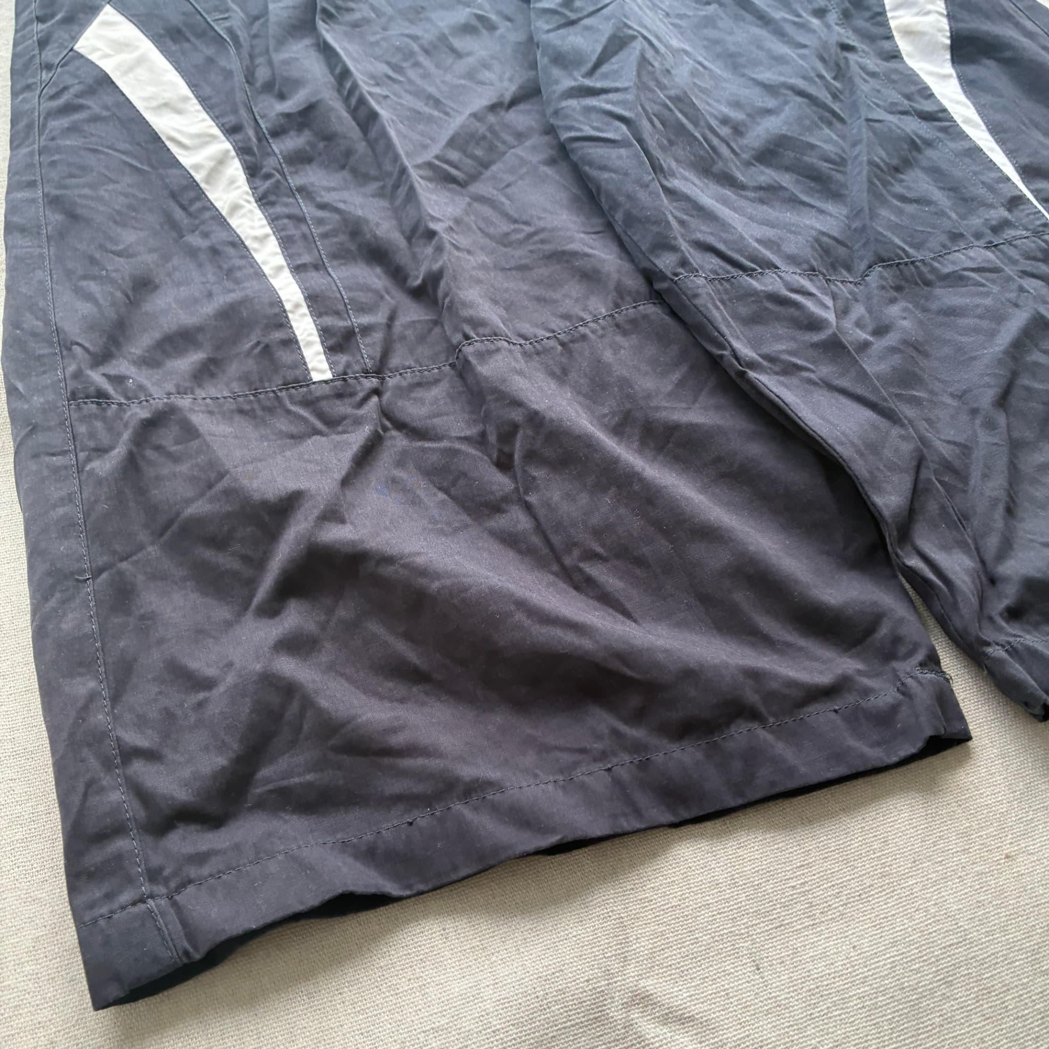 Vintage Nike Swoosh Nylon Athletic Shorts Black Baggy 2000s Release — photo 2 of 7