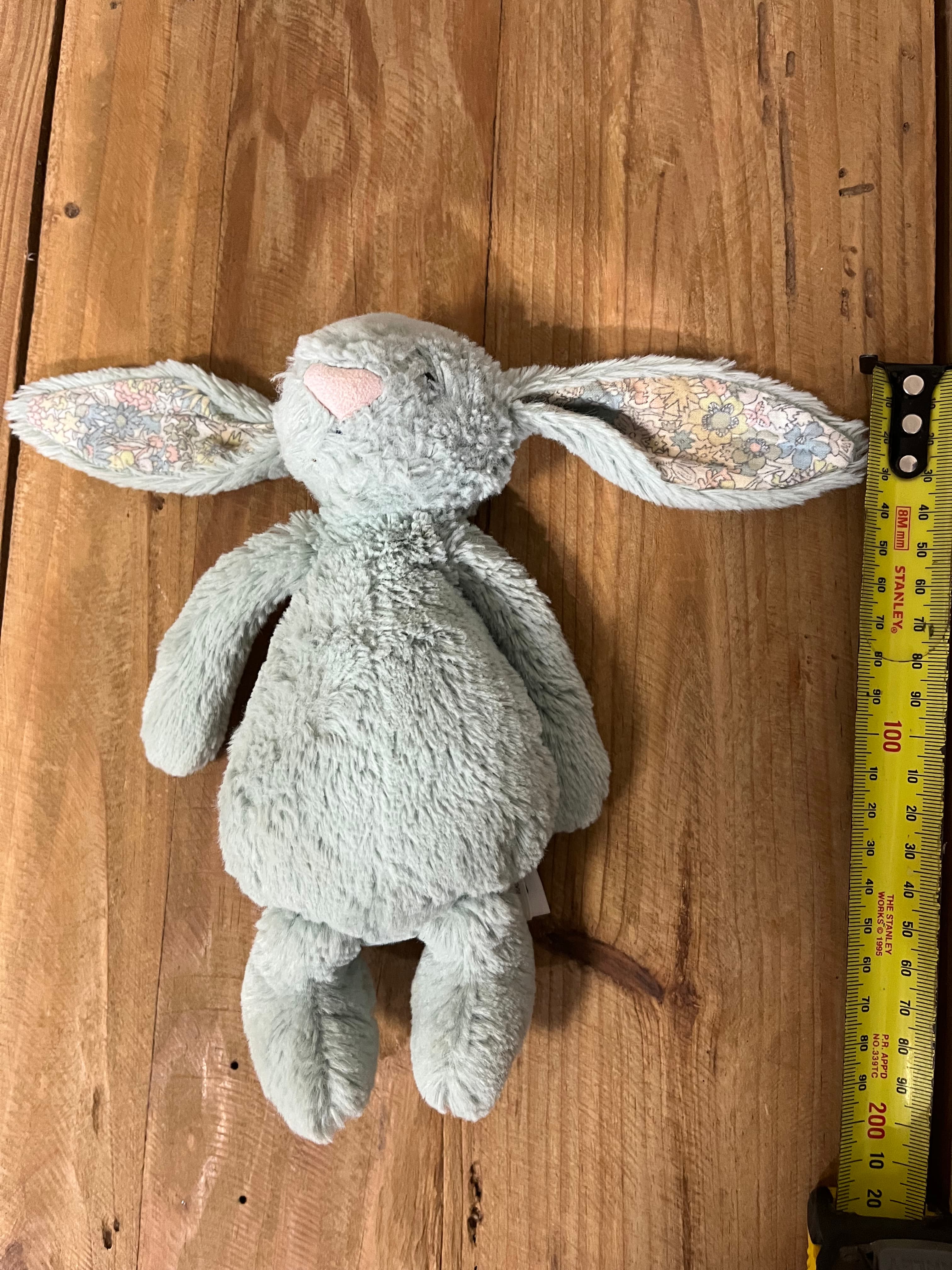 Jellycat Retired Small Blossom Sage Bashful Bunny Plush With Floral Ears — photo 4 of 9