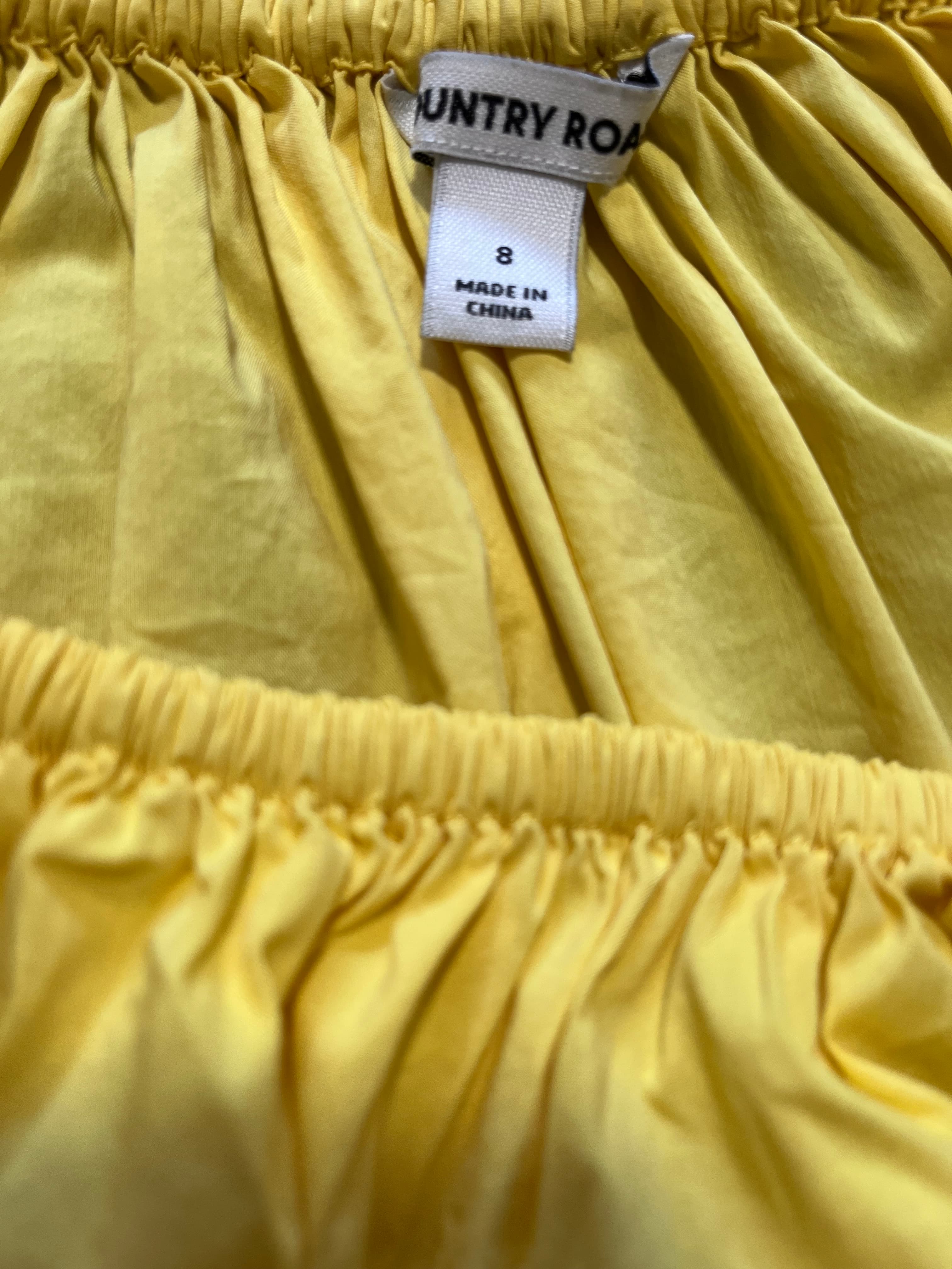 Yellow Country Road Off-The-Shoulder Blouse Size 8 — photo 5 of 6