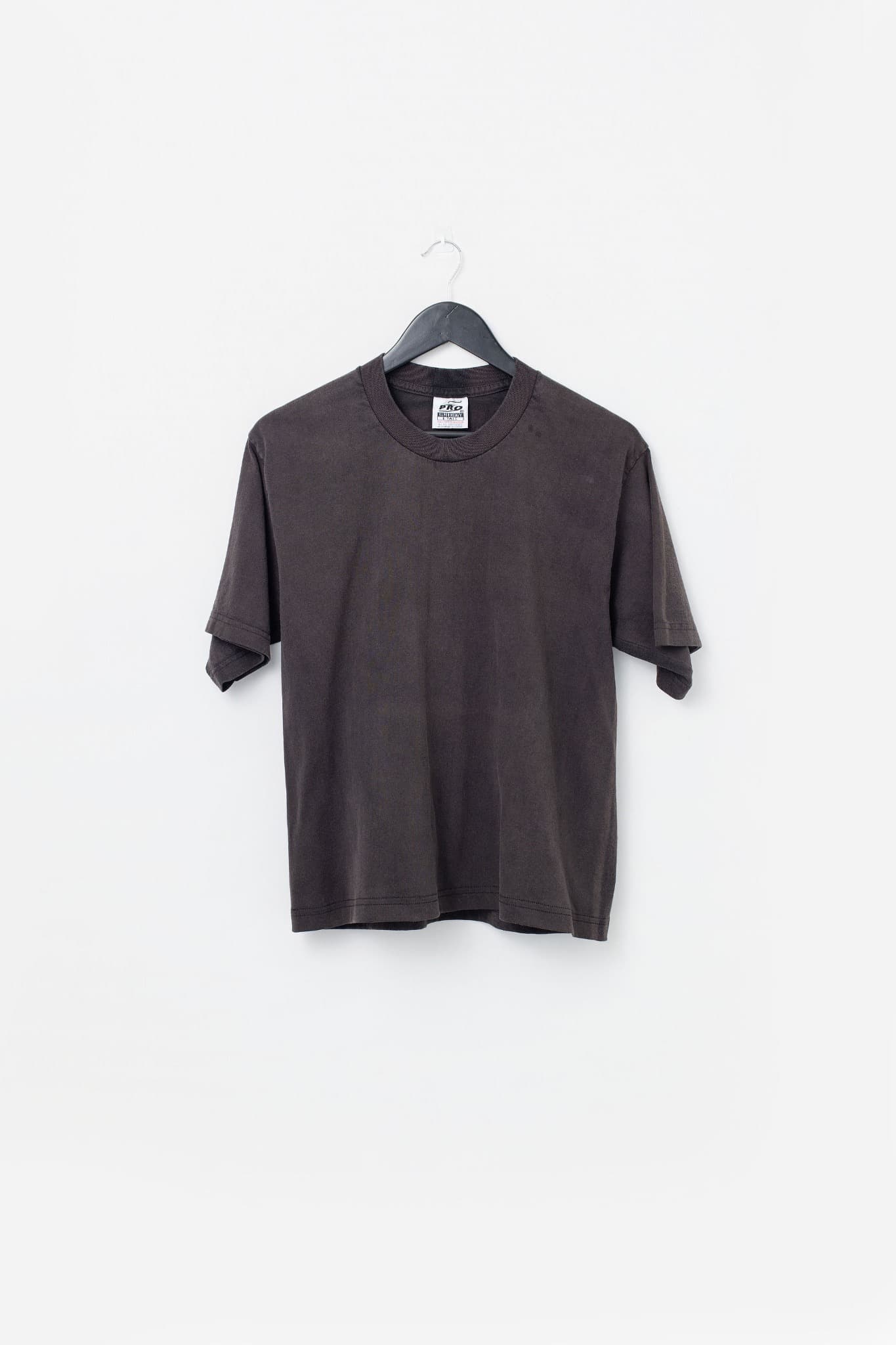 Vintage Cropped & Faded Heavyweight Blank T-Shirt