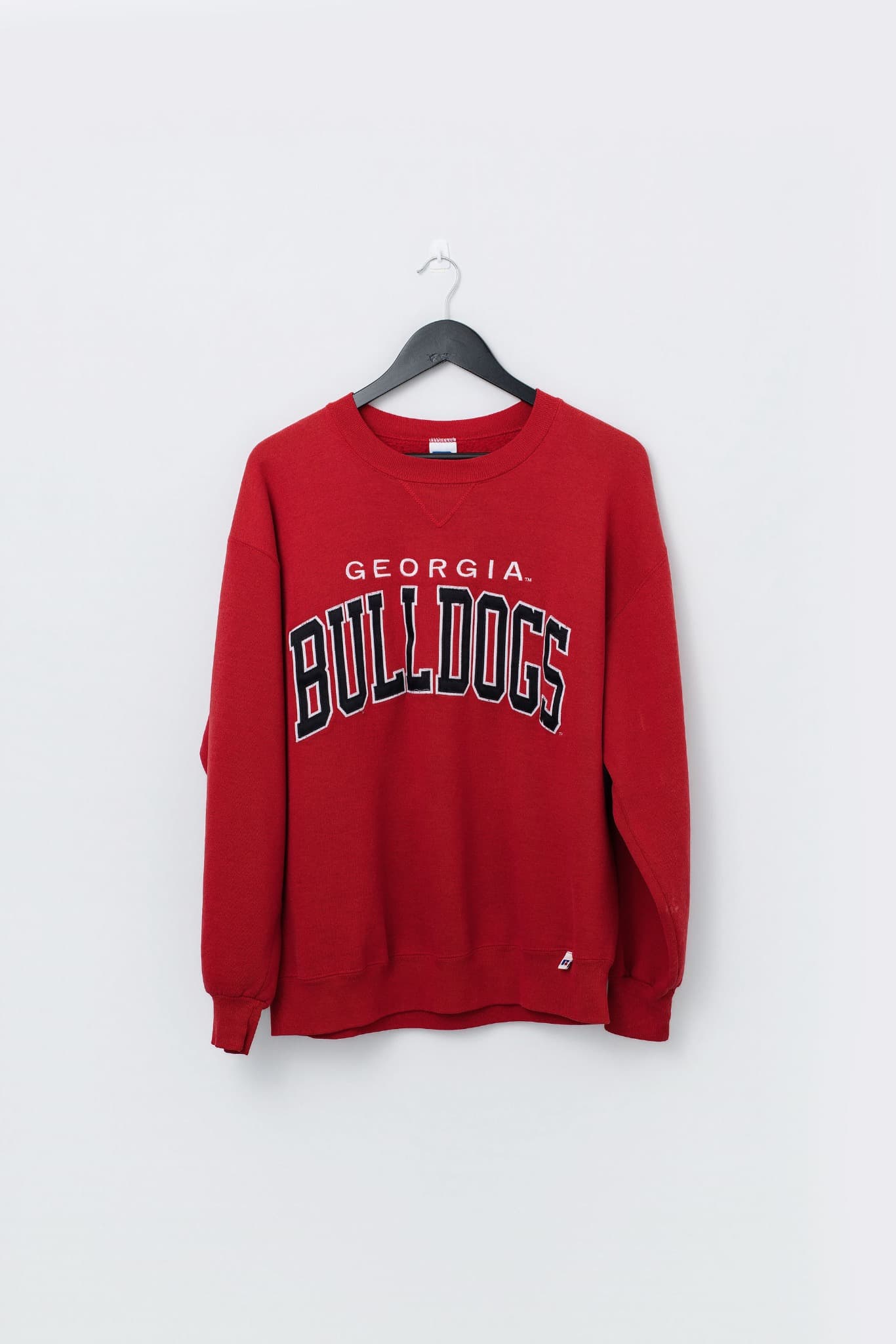 Vintage Russell Athletic Georgia Bulldogs Crewneck Sweatshirt Red Size L