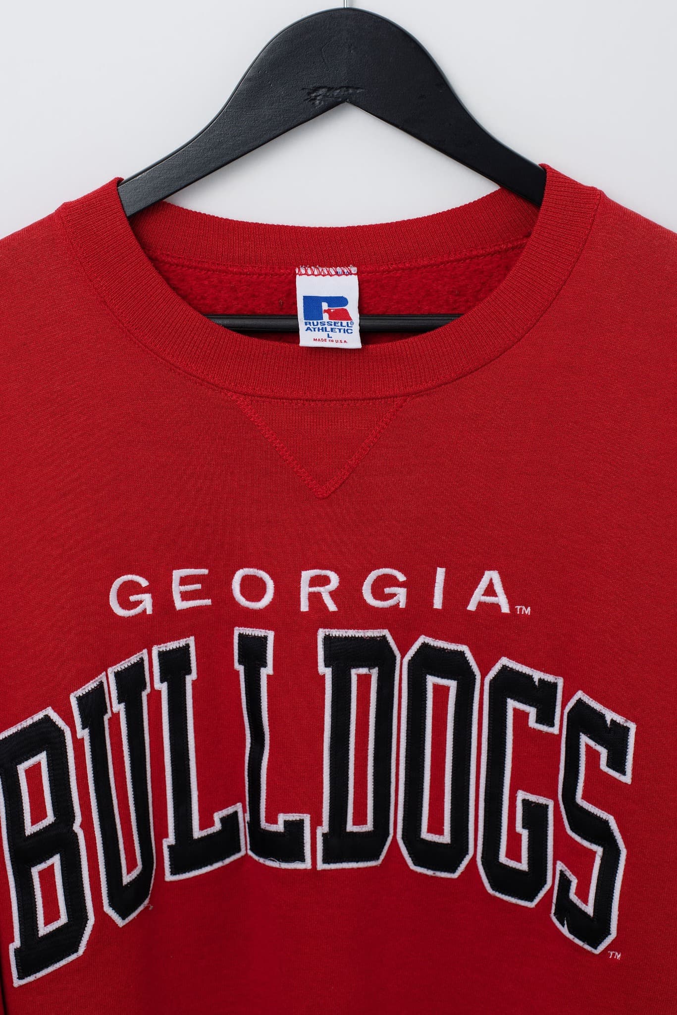 Vintage Russell Athletic Georgia Bulldogs Crewneck Sweatshirt Red Size L — photo 3 of 3