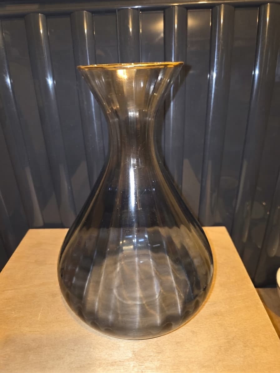 FÖRENLIG Vase - Dark Grey Glass — photo 1 of 2
