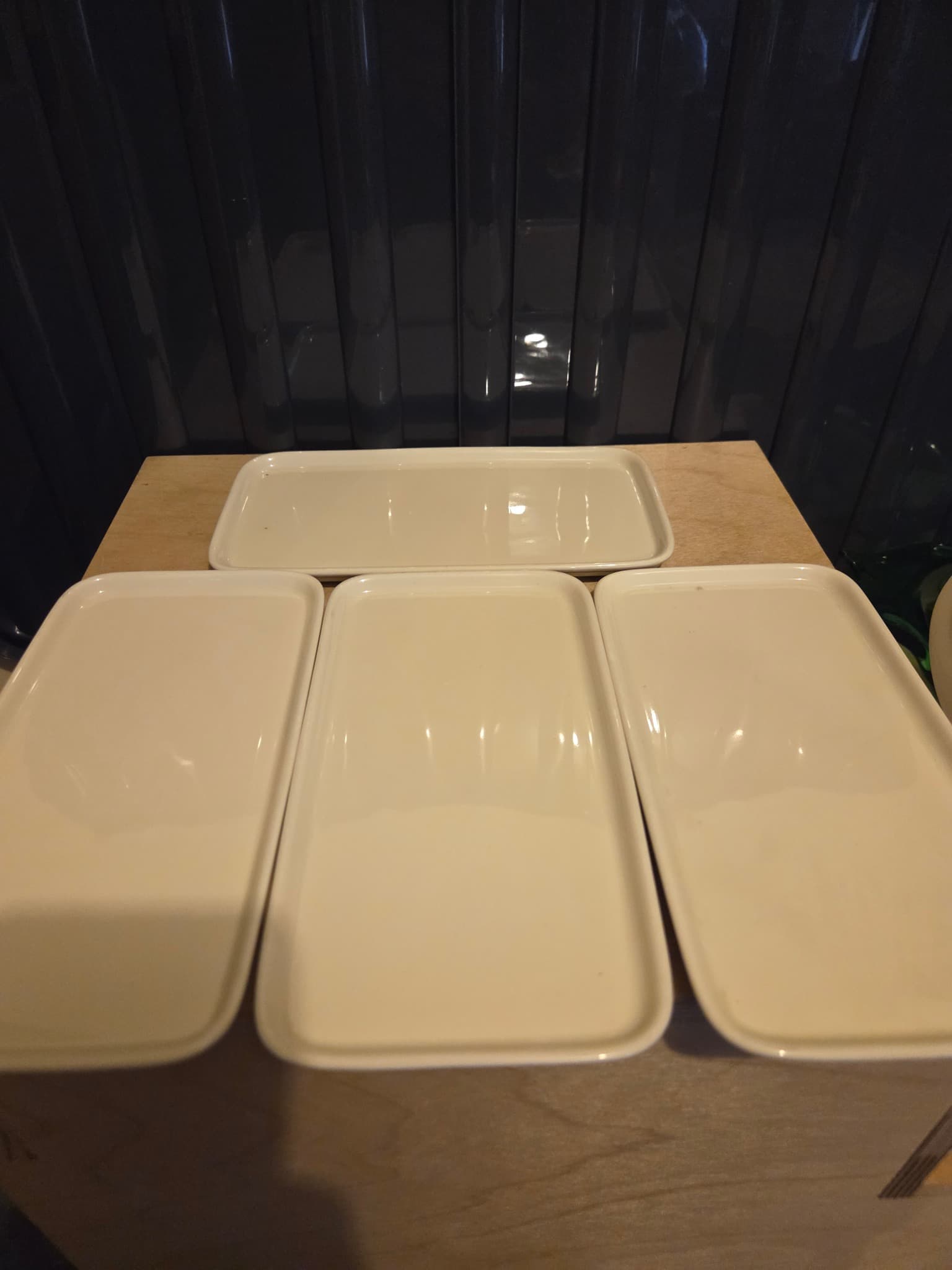 Fürstenberg West-Germany Porcelain Rectangular Serving Trays - Set of 4 — photo 3 of 3