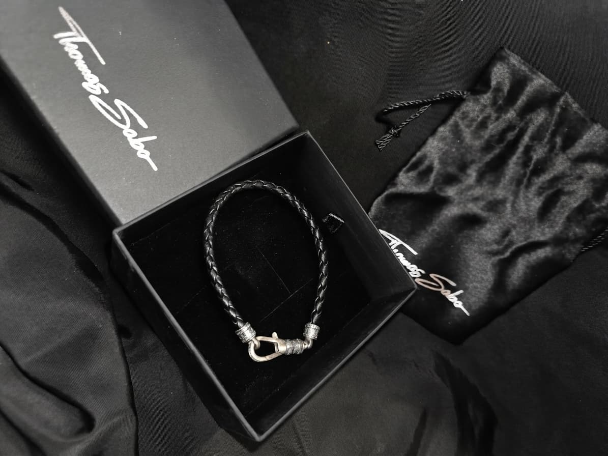 Thomas Sabo Karma Beads Braided Leather Bracelet — photo 1 of 2