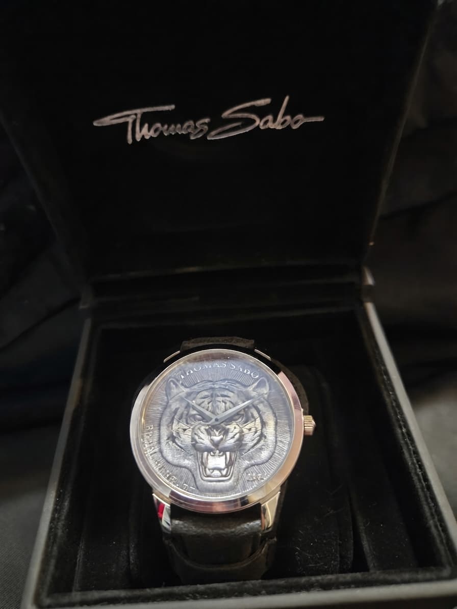 Thomas Sabo Rebel Spirit Tiger Watch - Black Leather Strap — photo 1 of 3