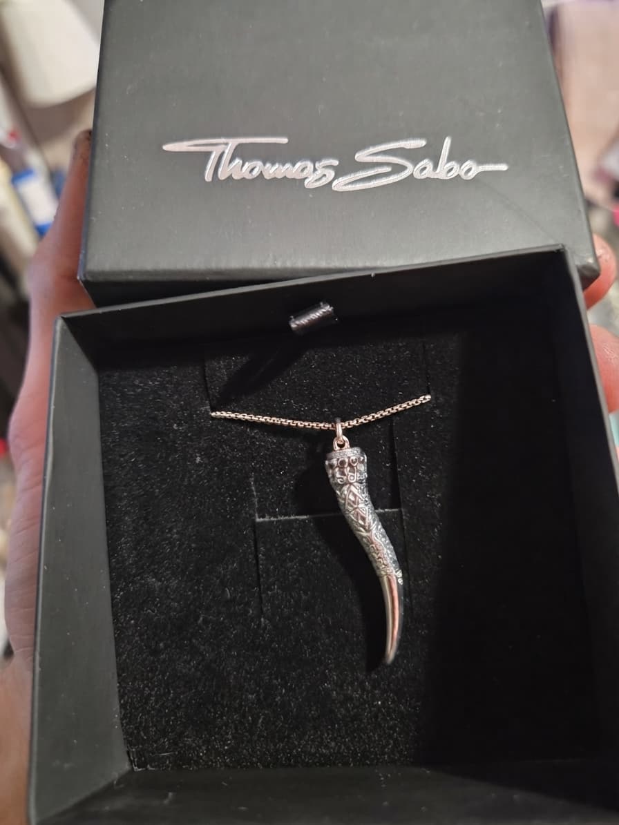 Thomas Sabo Sterling Silver Horn Pendant Necklace — photo 1 of 2