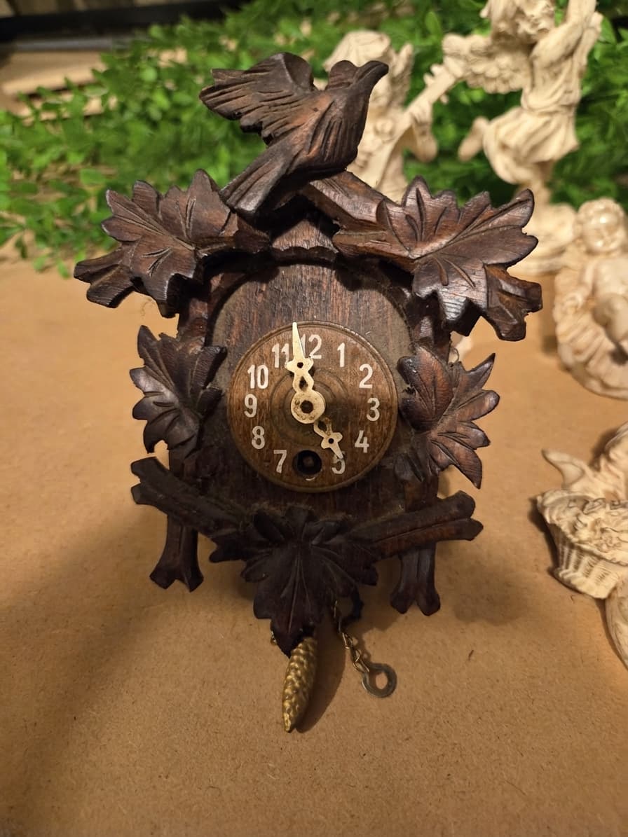 Vintage German Black Forest Miniature Cuckoo Clock — photo 1 of 3