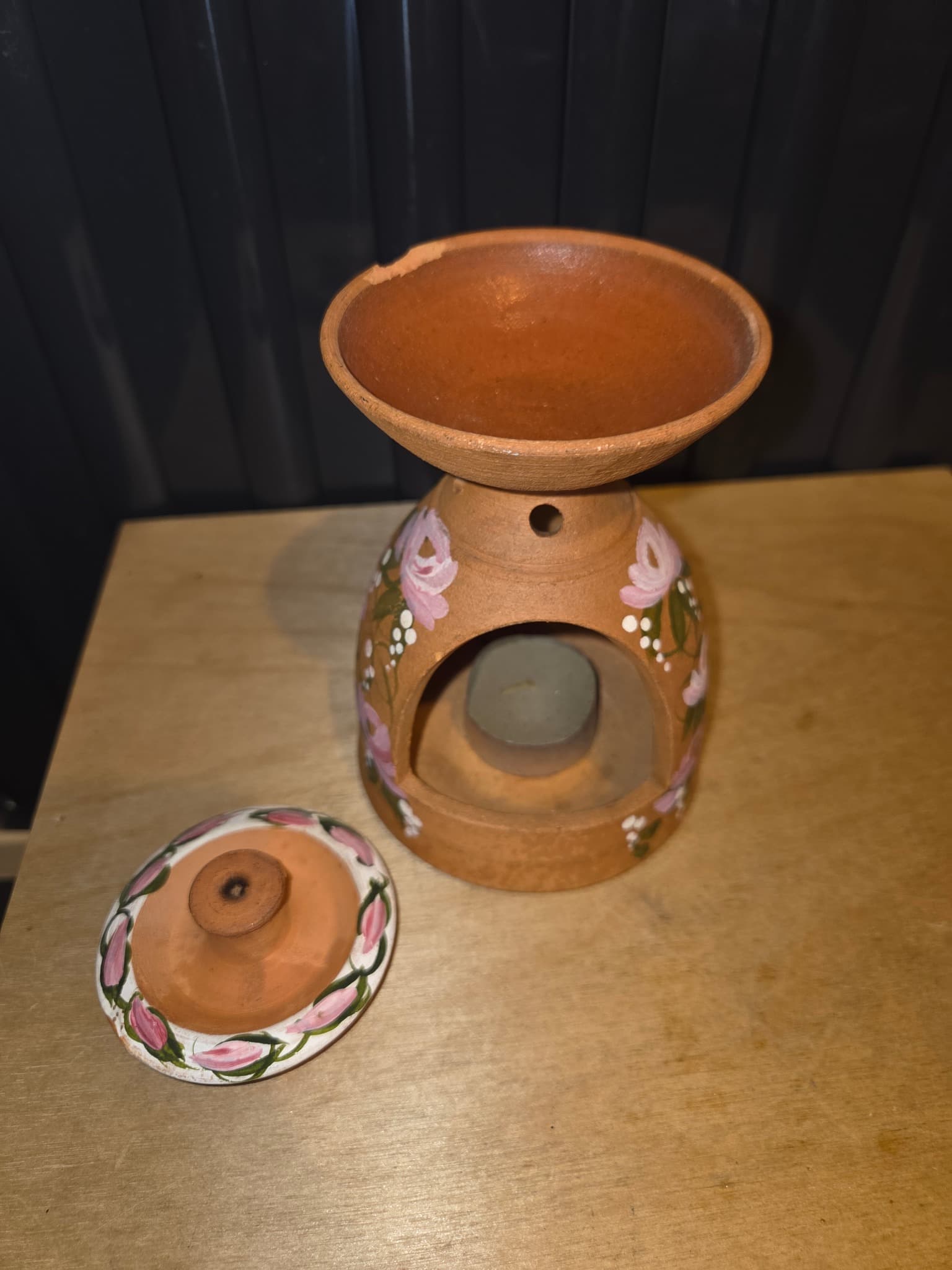 Vintage Home Decor Bundle: Depression Glass Vase, Sugar Bowl & Oil Burner — photo 7 of 7