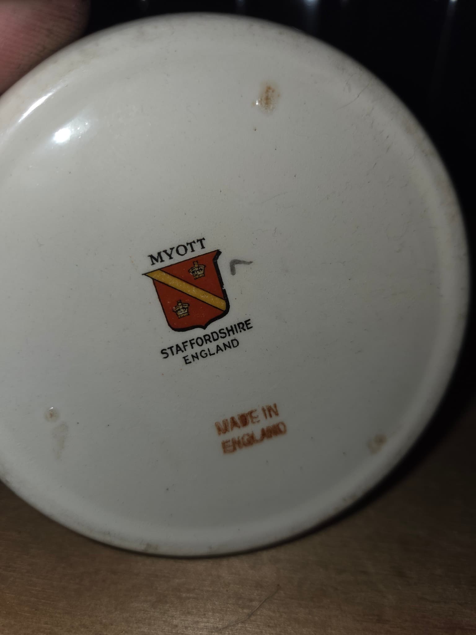 Vintage Myott Staffordshire Floral Art Deco Saucer — photo 2 of 2