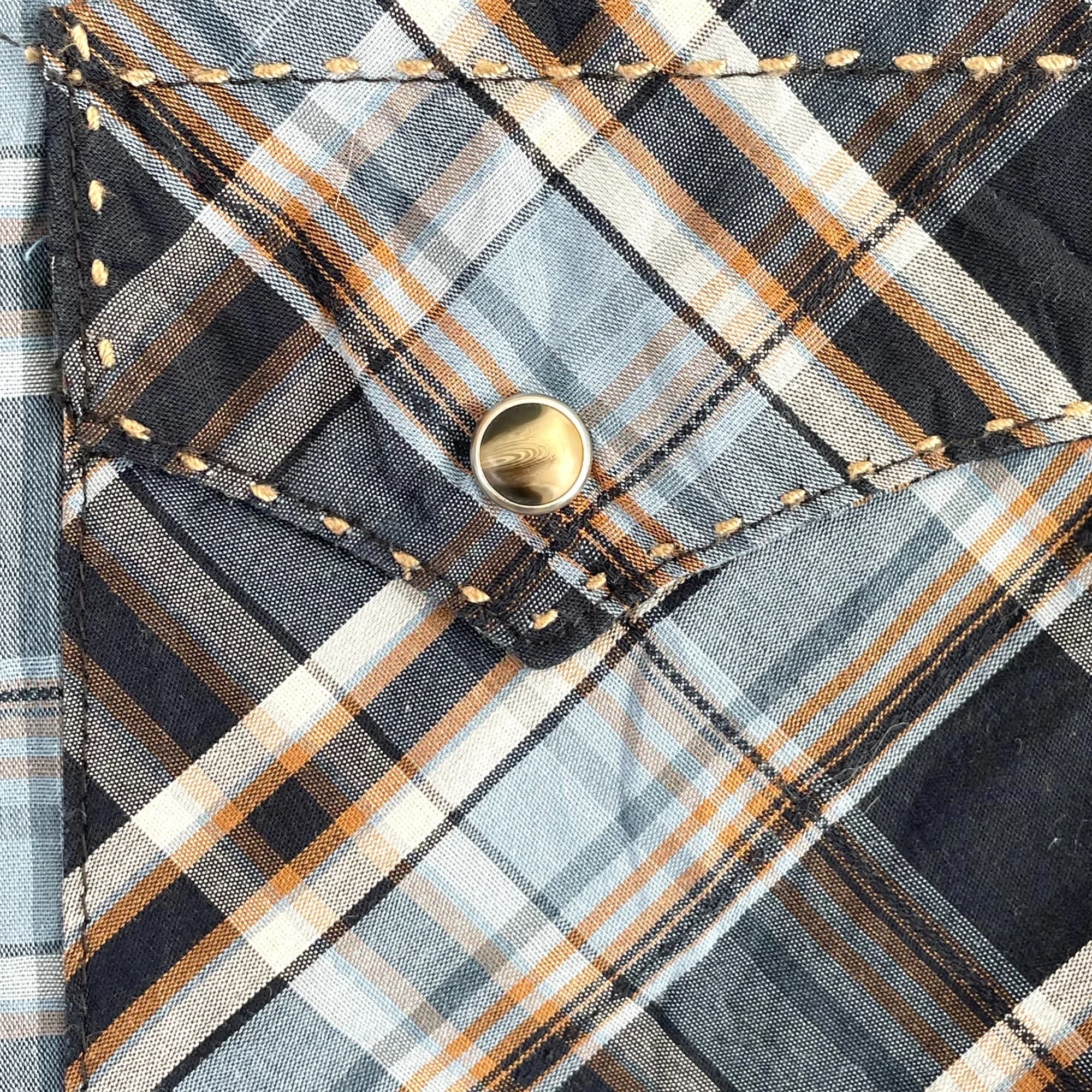 Wrangler Men's XXL Plaid Western Snap Button Long Sleeve Shirt MVG256M — photo 4 of 9