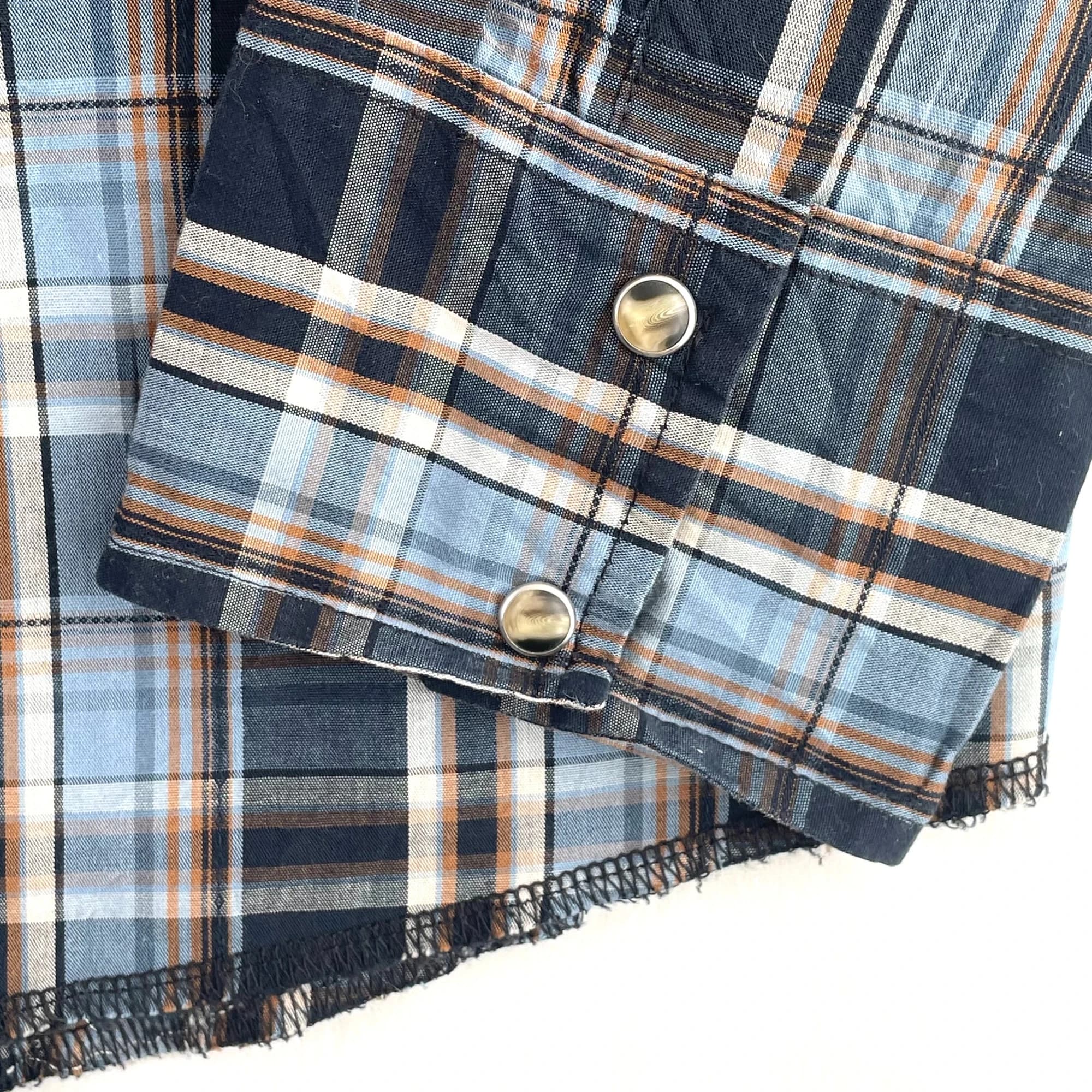 Wrangler Men's XXL Plaid Western Snap Button Long Sleeve Shirt MVG256M — photo 5 of 9