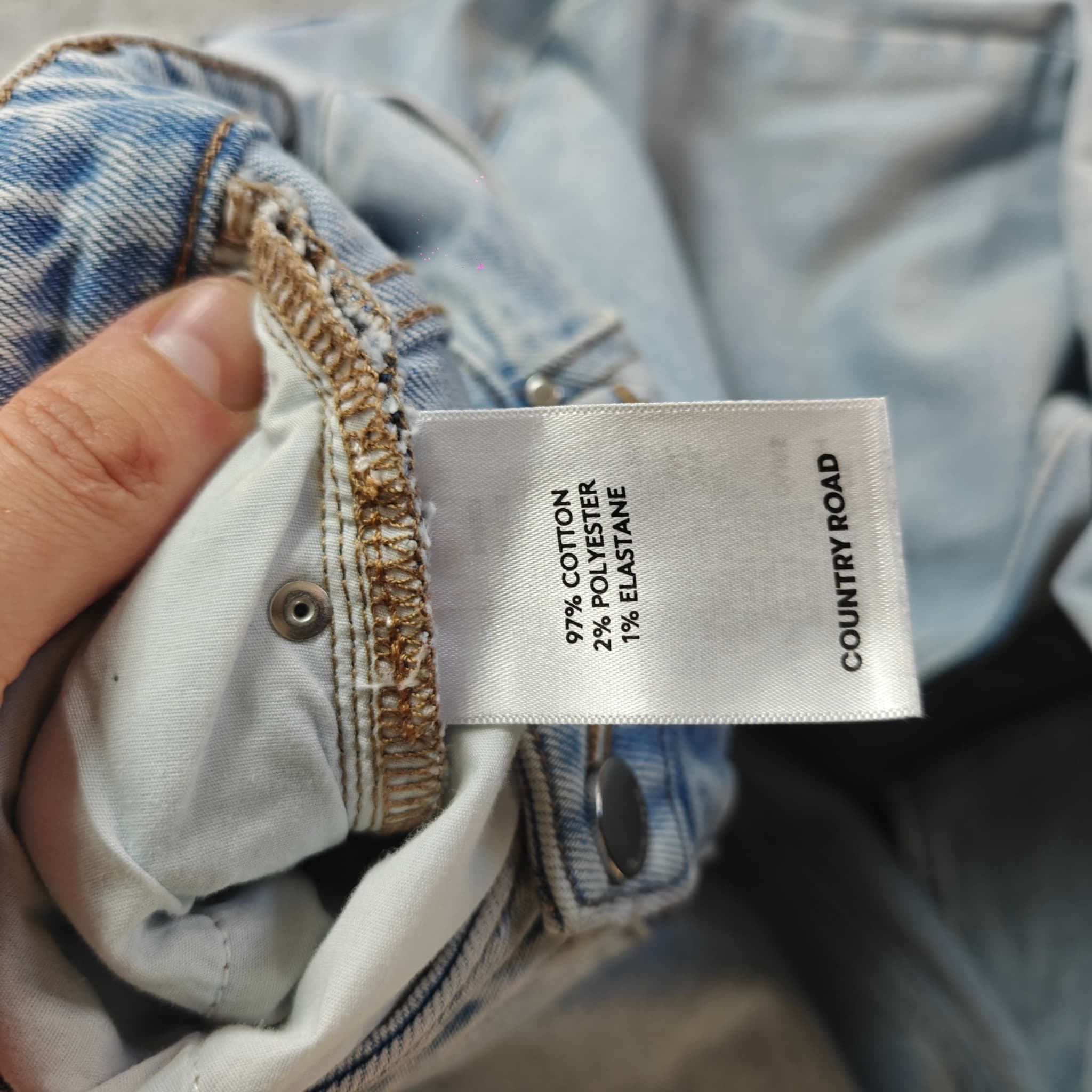 Country Road Women's High Waist Straight Leg Jeans Light Blue Size 10 — photo 4 of 9