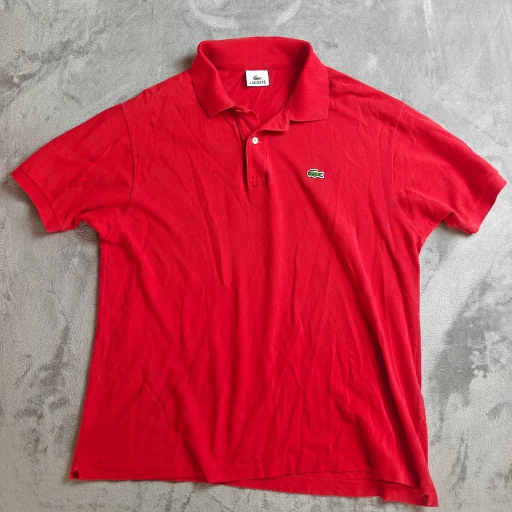 Lacoste Classic Fit L.12.12 Polo Shirt Men's Size 7 Red Cotton — photo 1 of 6