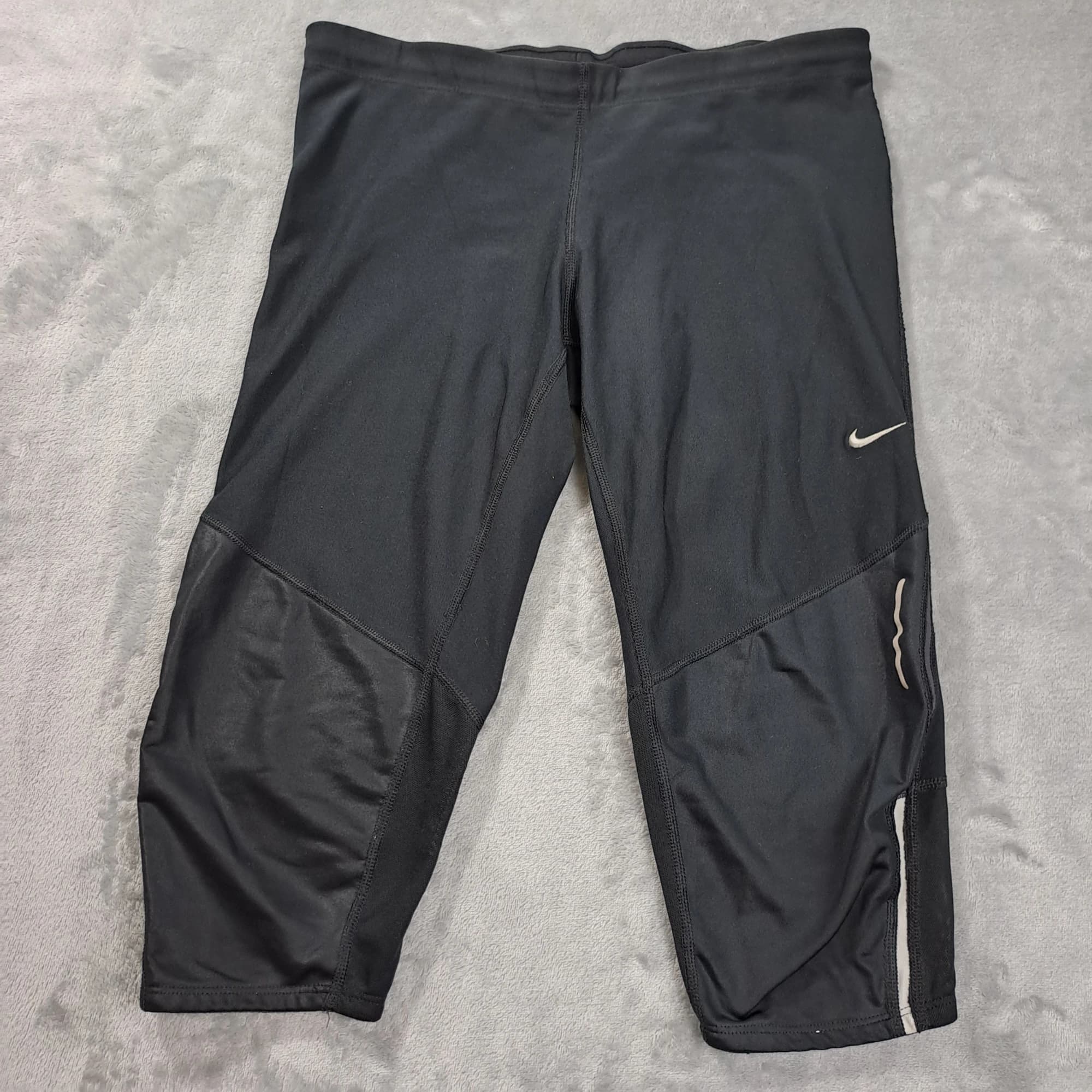 Nike Dri-FIT Women's Running Capri Leggings Black Medium