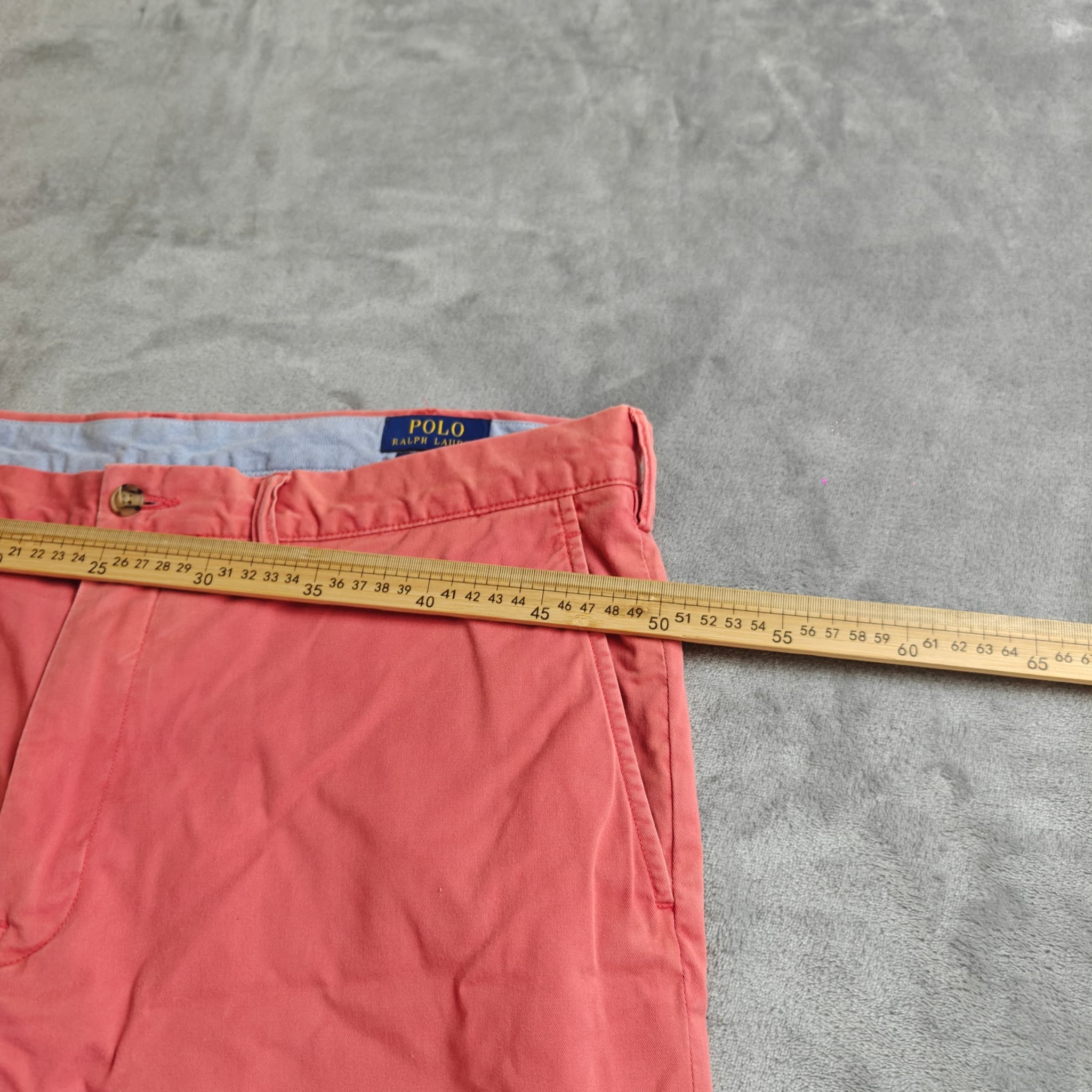 Polo Ralph Lauren Men's Stretch Slim Fit Chino Shorts Salmon Pink Size 38 — photo 7 of 8