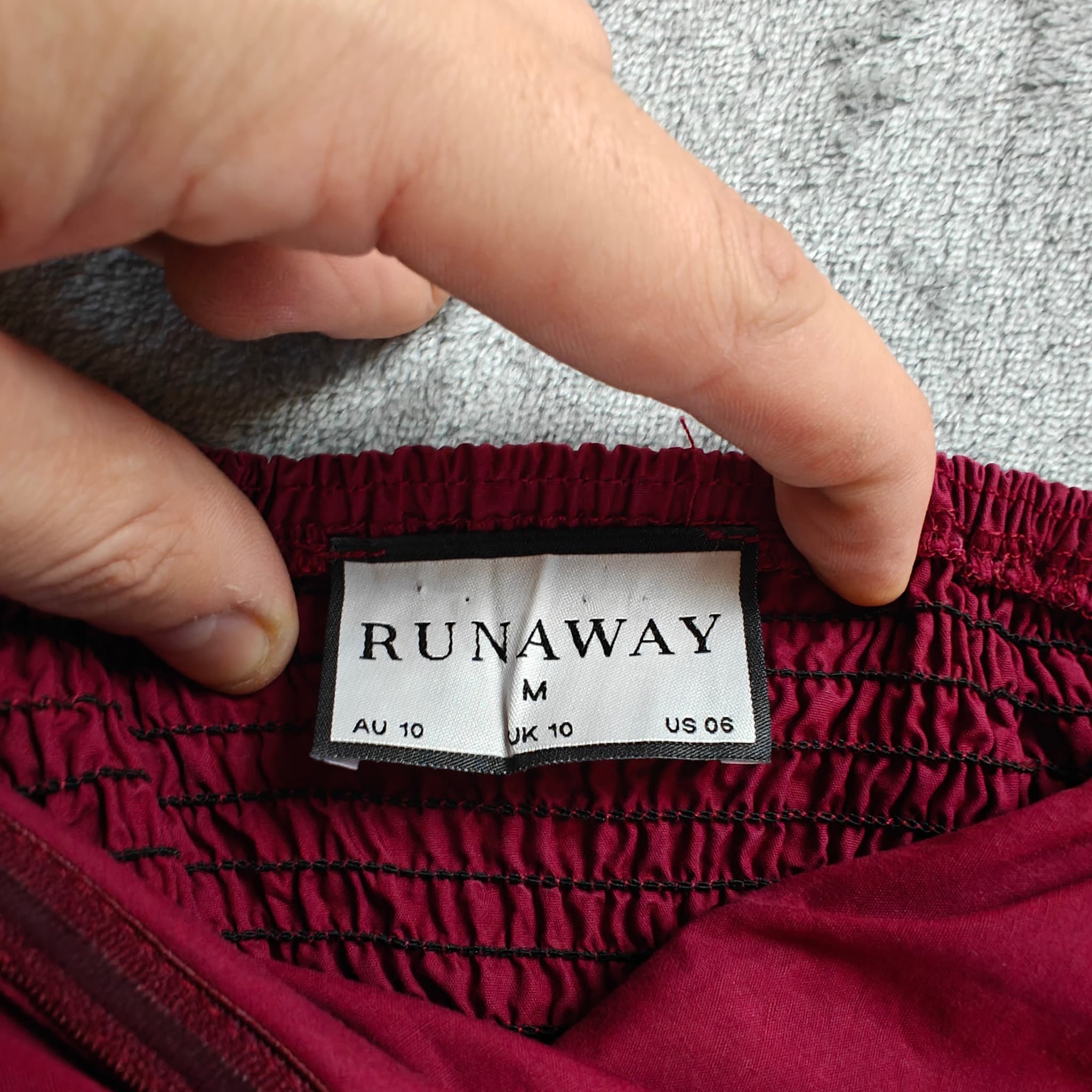 Runaway Red Draped Cross-Over Crop Top Women's Size 10 — photo 2 of 6