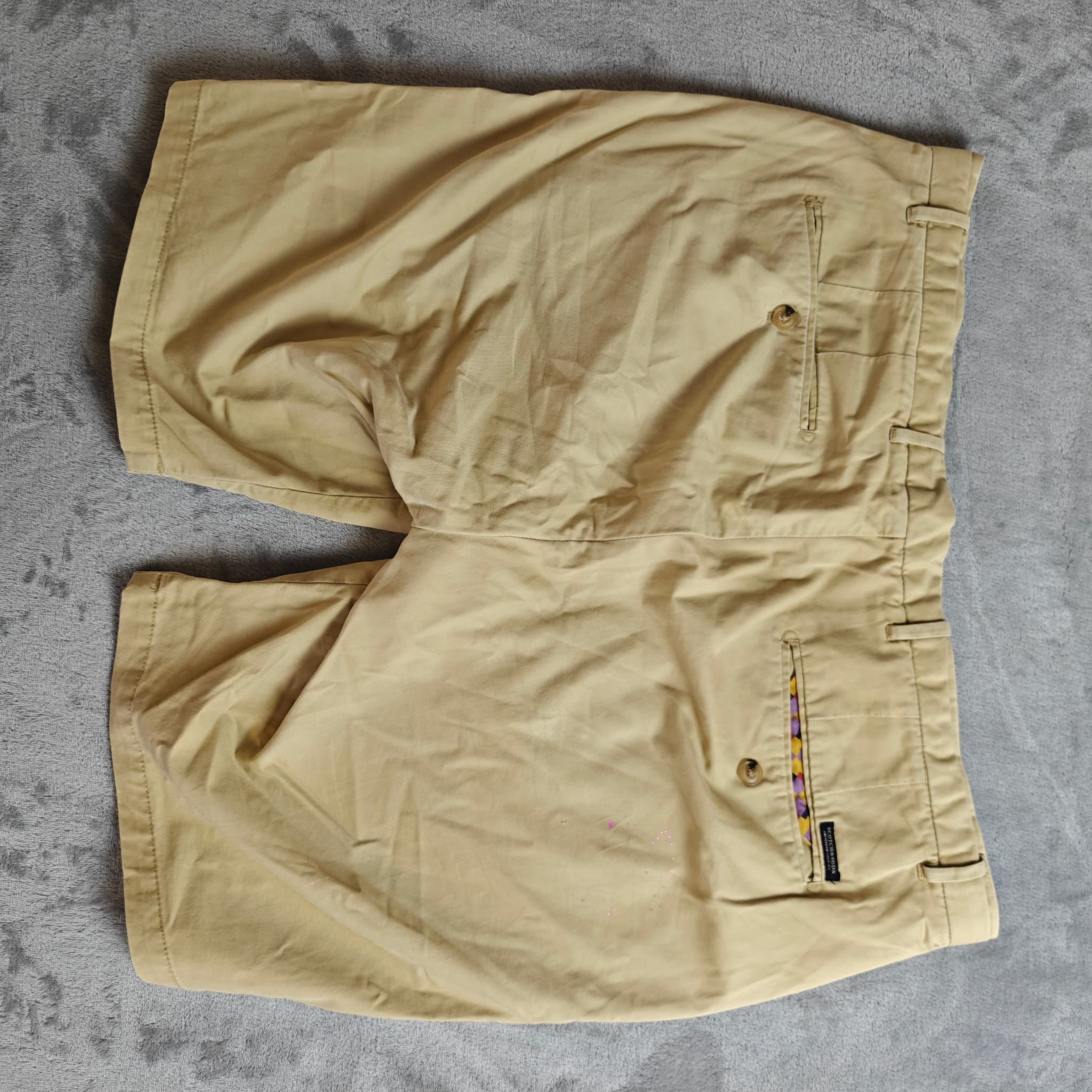 Scotch & Soda Men's Chino Shorts Size 36 Khaki Casual Summer — photo 6 of 8