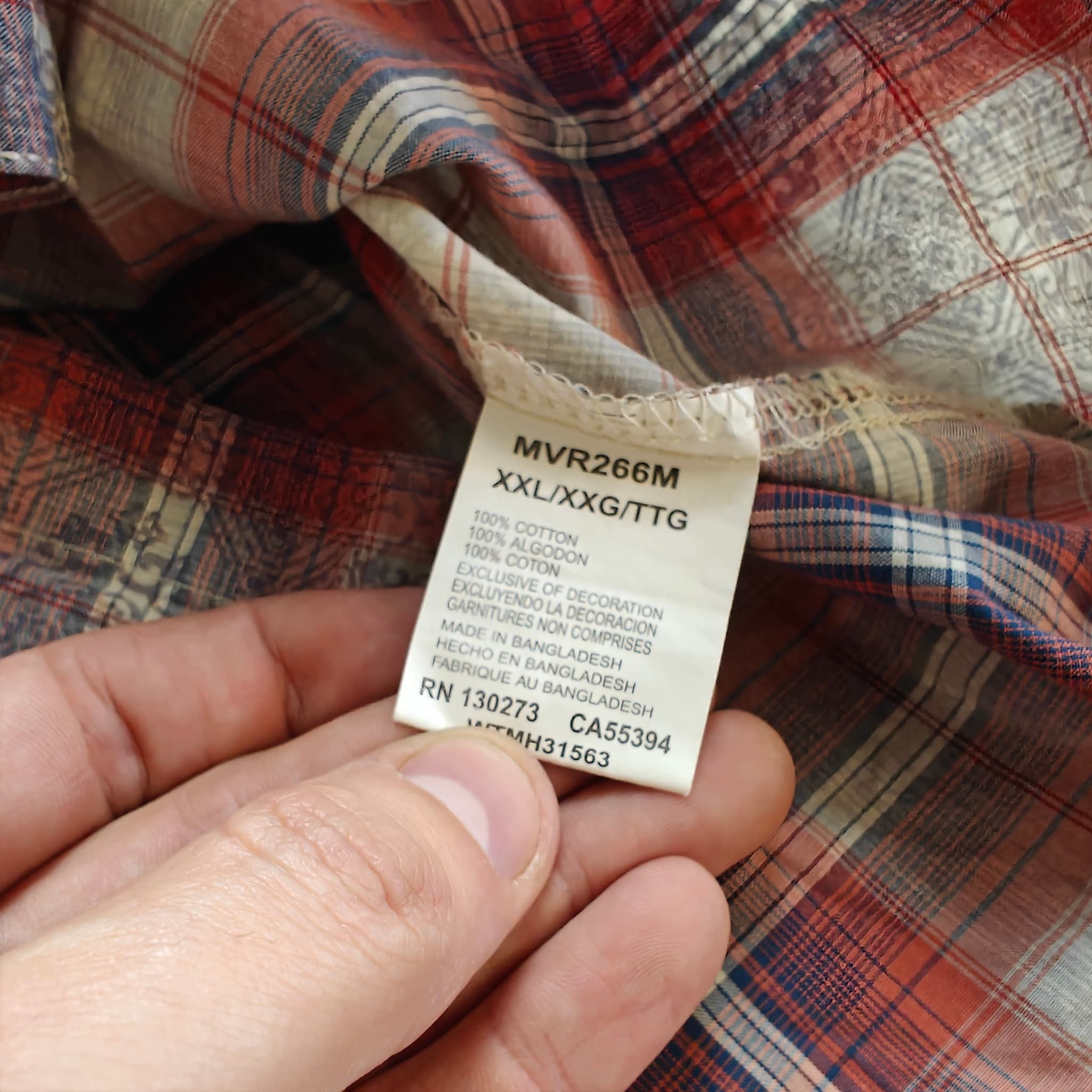 Wrangler Retro Premium Western Shirt Men's XXL Plaid Long Sleeve Button Up — photo 6 of 7