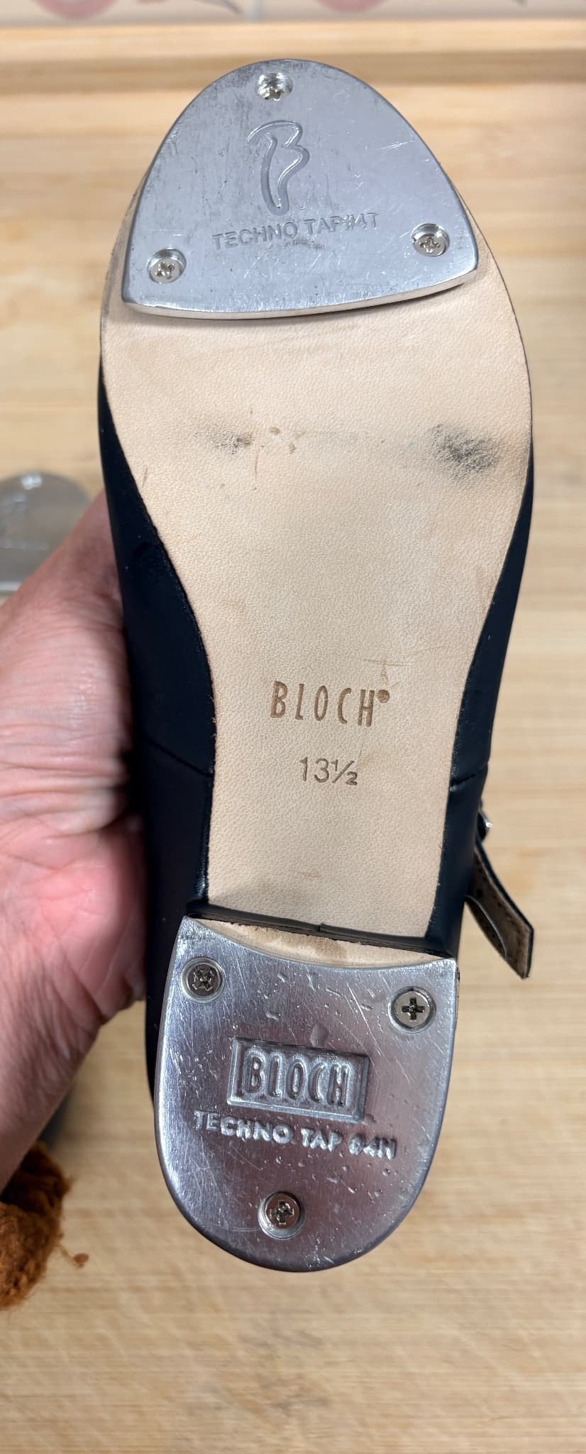 Bloch Techno Tap Shoes Black Leather Girls Size 13 1/2 — photo 6 of 7