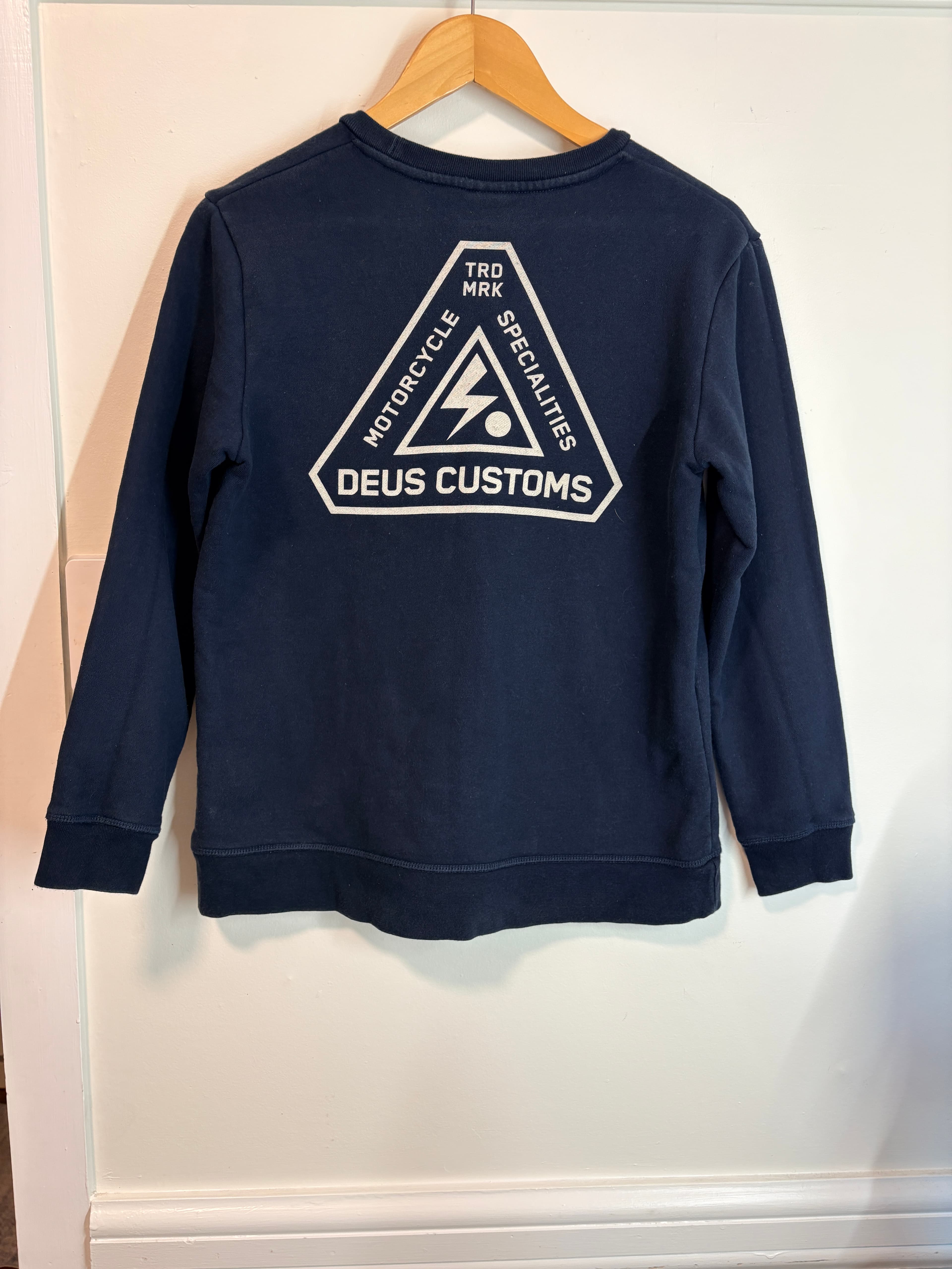 Deus Ex Machina Crewneck Sweatshirt Navy Blue Size 12 — photo 4 of 4